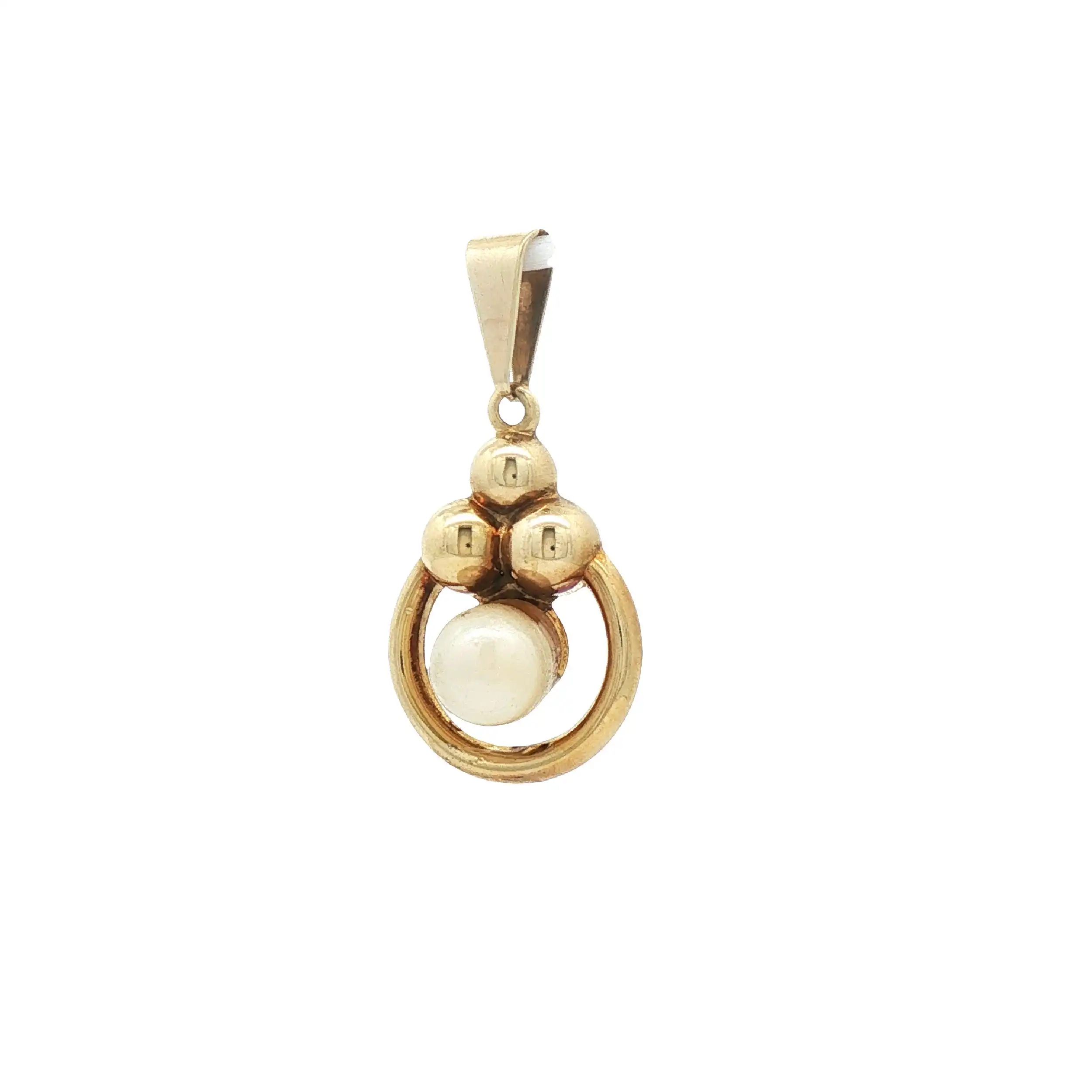 Anhänger Gelbgold mit Perle Anhänger Gelbgold mit Perle