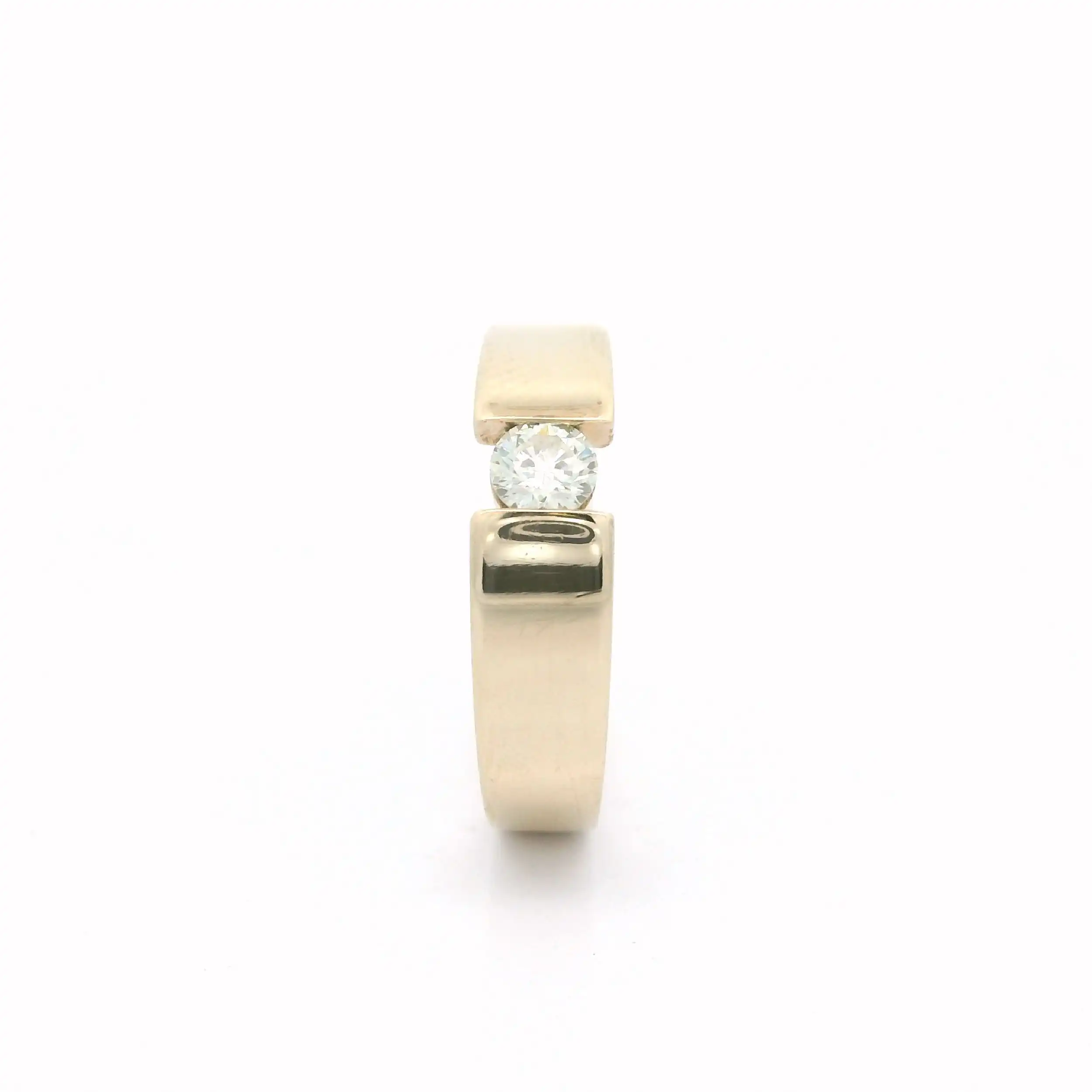 Ring Gelbgold mit Brillant 0,2ct graviert Ring Gelbgold mit Brillant 0,2ct graviert