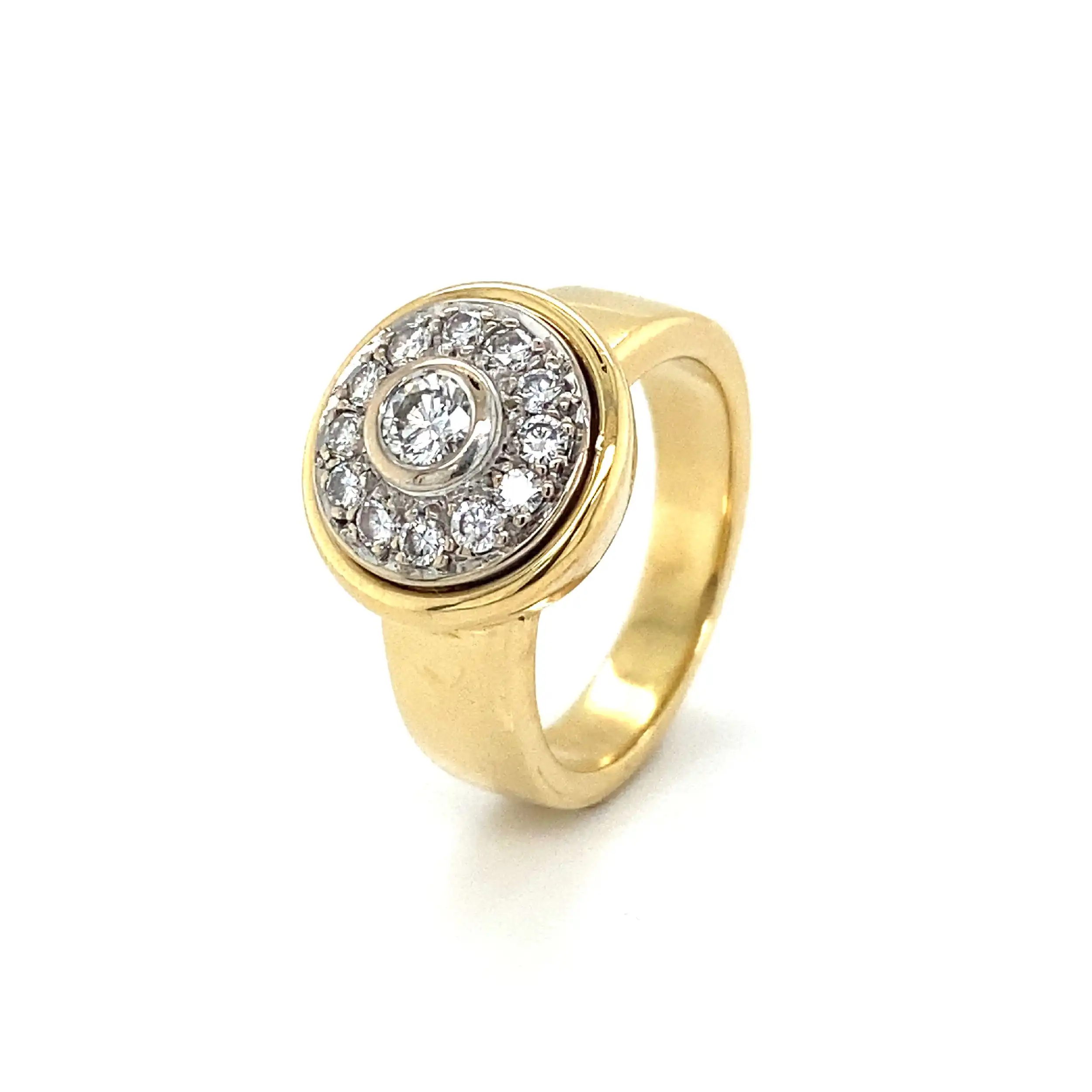 Ring Bicolor mit Brillanten Ring Bicolor mit Brillanten