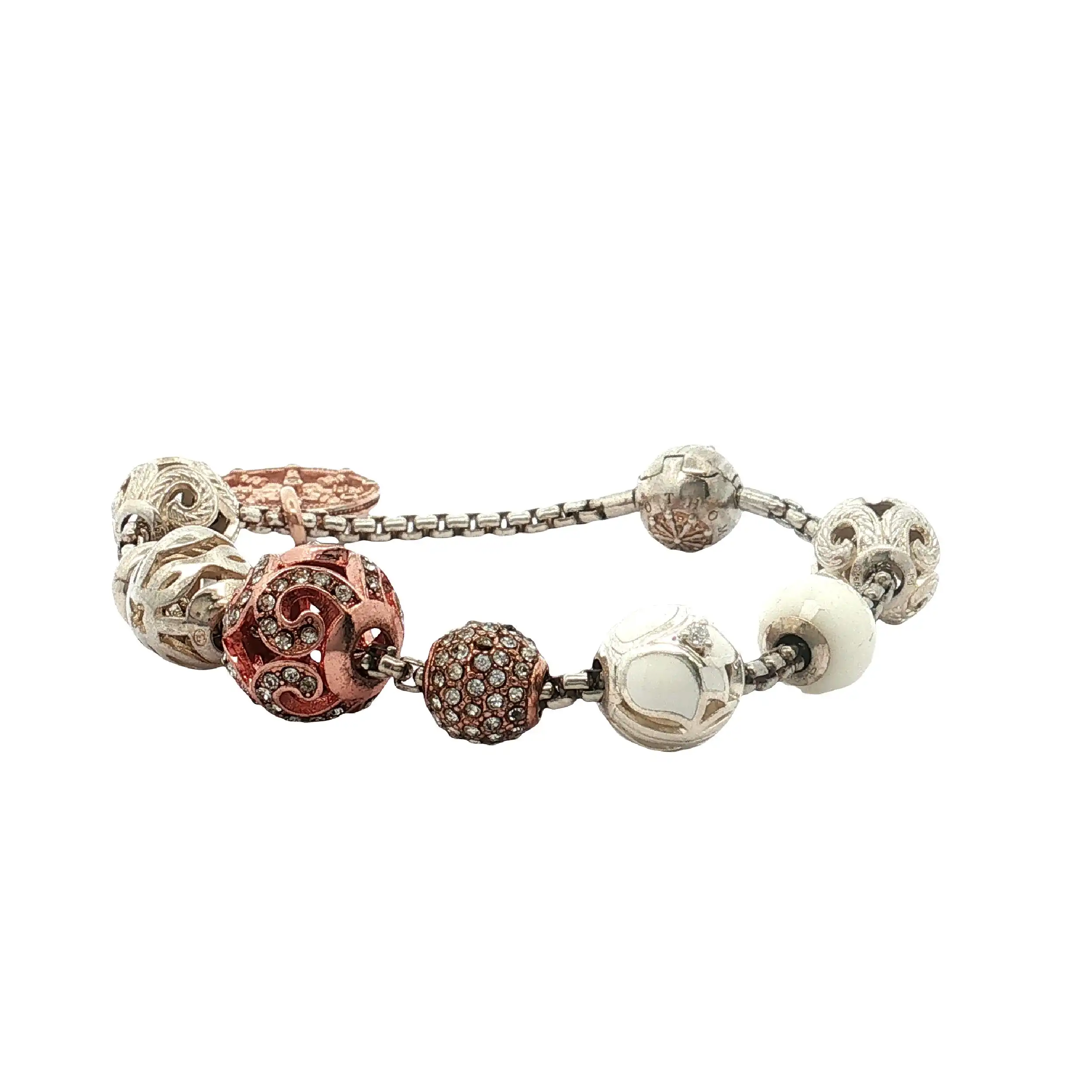 Armband mit Charms Silber/Stahl Thomas Sabo Armband mit Charms Silber/Stahl Thomas Sabo