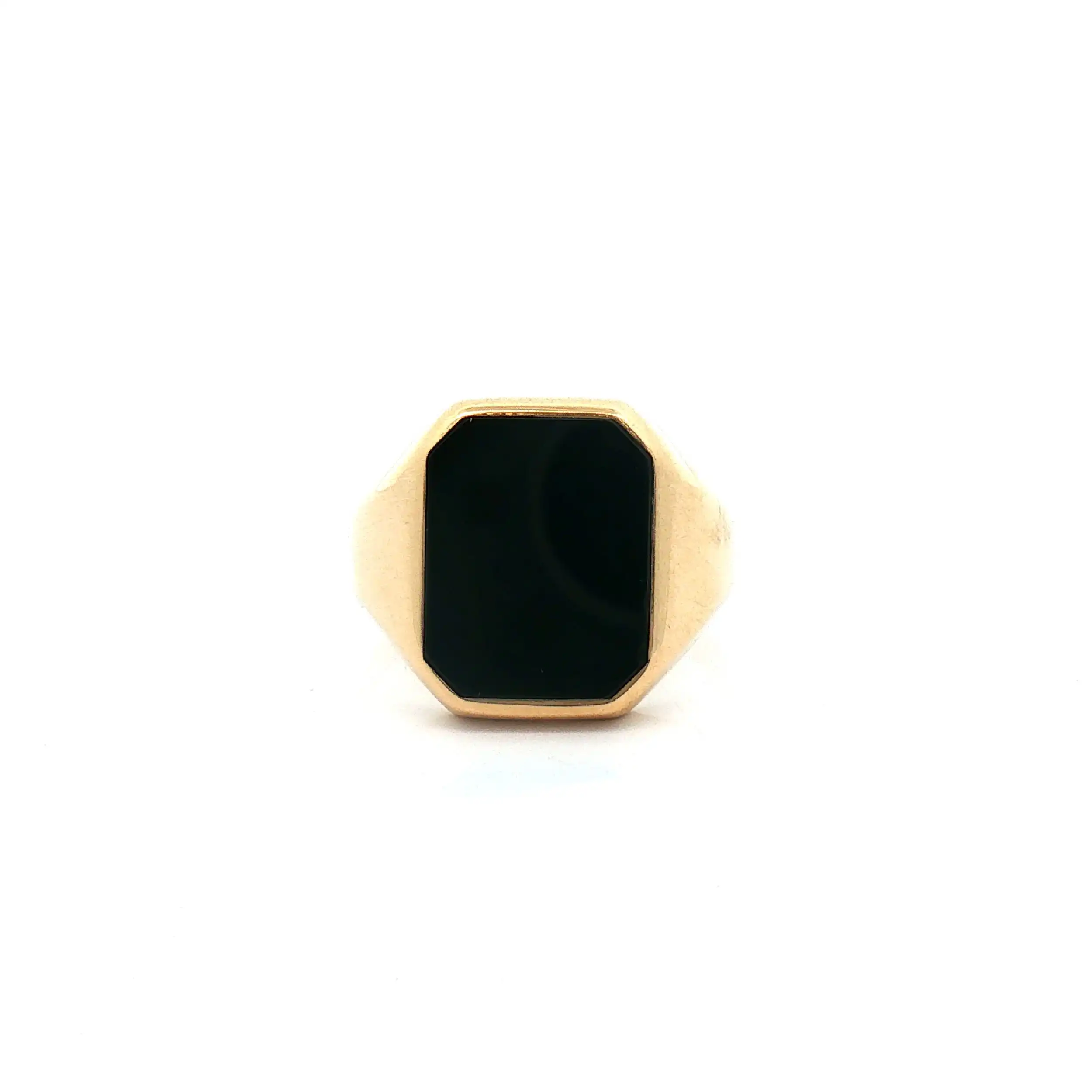 Ring Gelbgold mit Onyx
