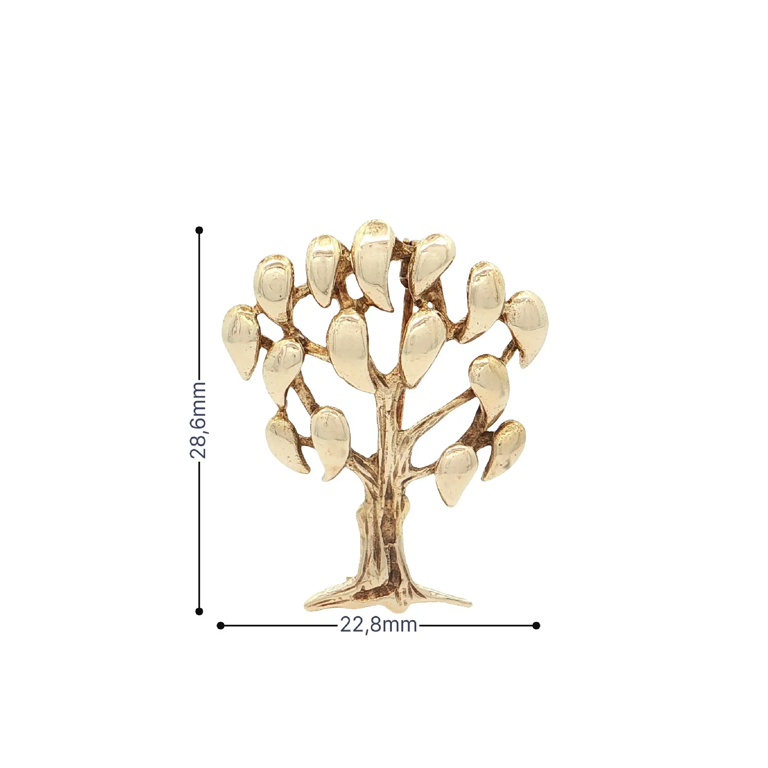 Brosche Gelbgold "Baum" Brosche Gelbgold "Baum"