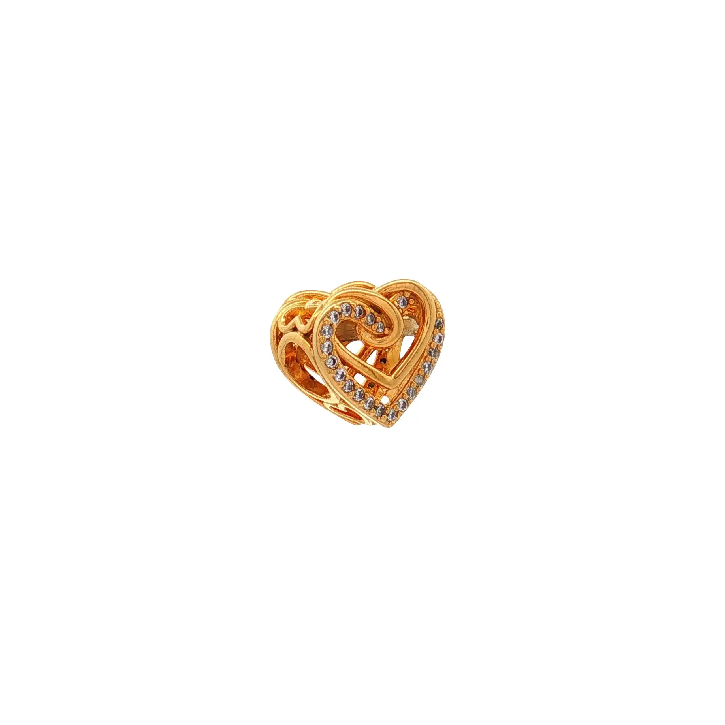 Pandora Charm vergoldet funkelnde verschlungene Herzen Pandora Charm vergoldet funkelnde verschlungene Herzen
