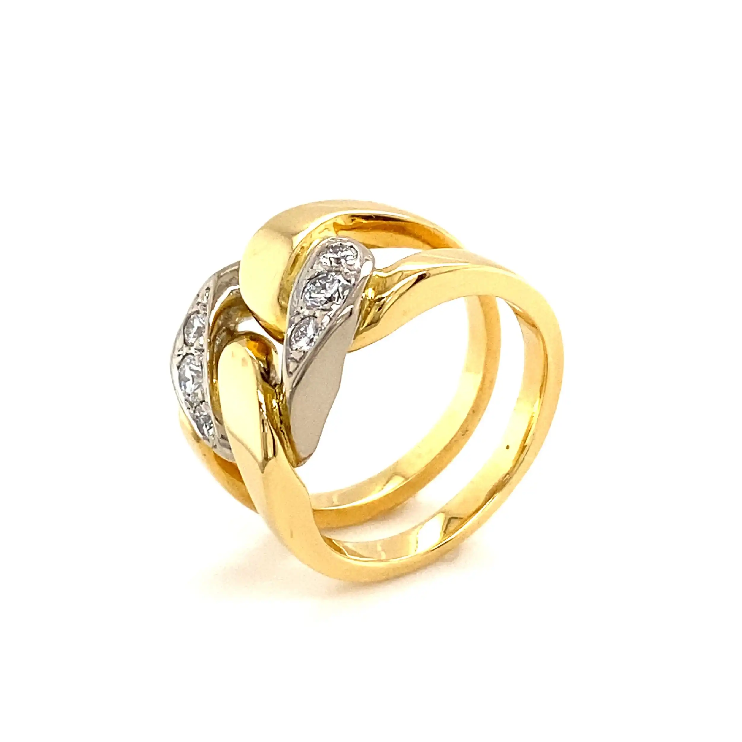 Ring Bicolor mit Brillanten