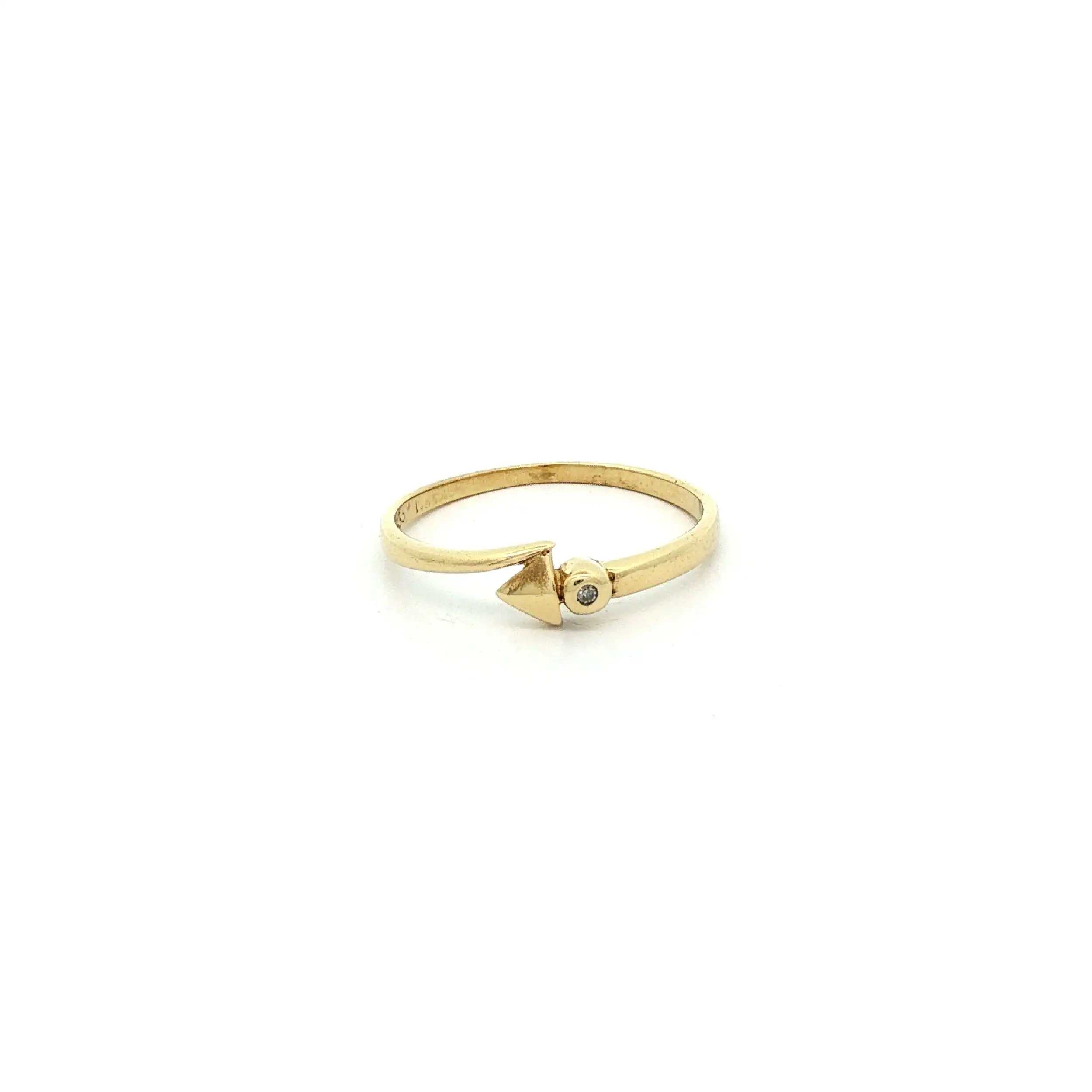 Ring Gelbgold mit Diamant