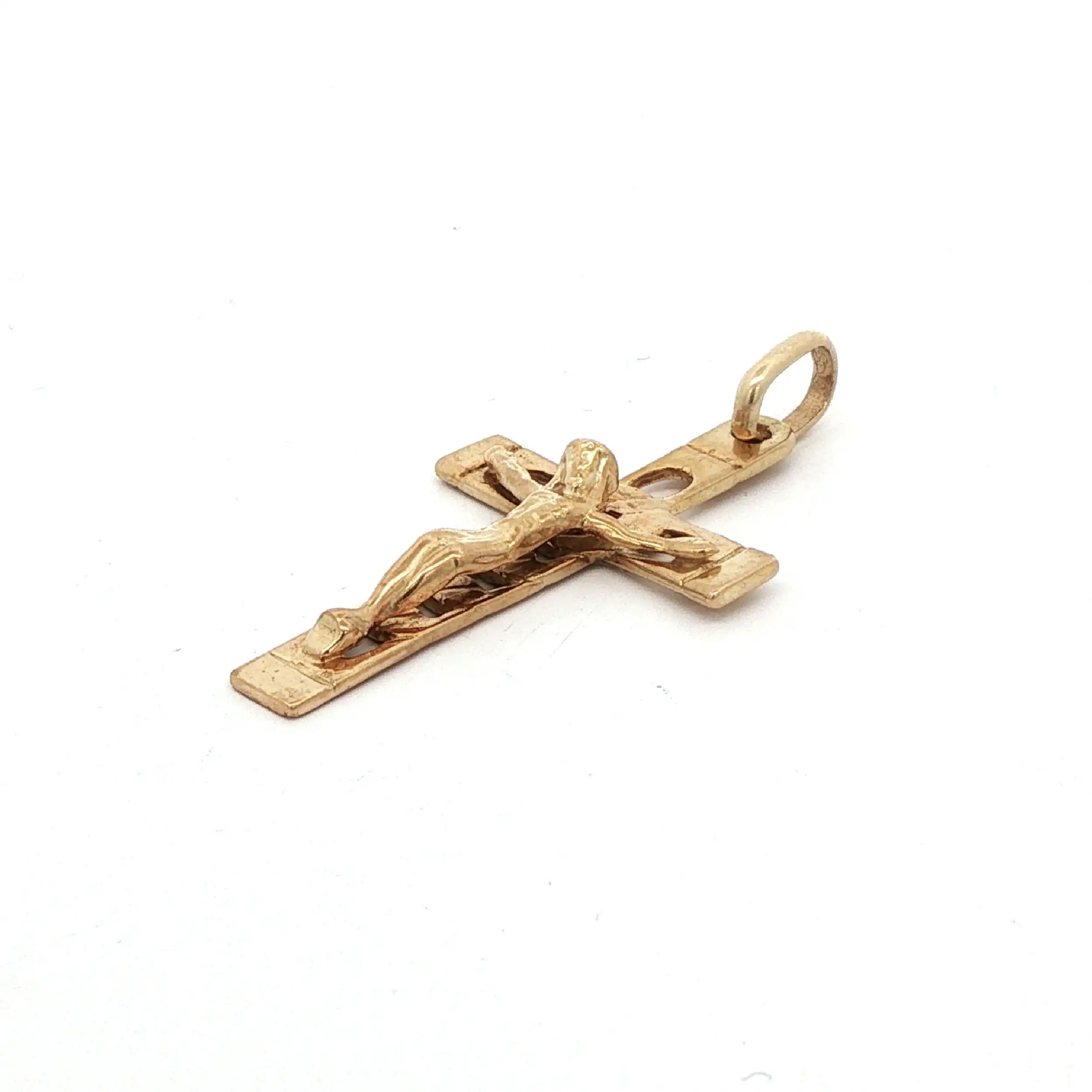 Kreuzanhänger Gelbgold