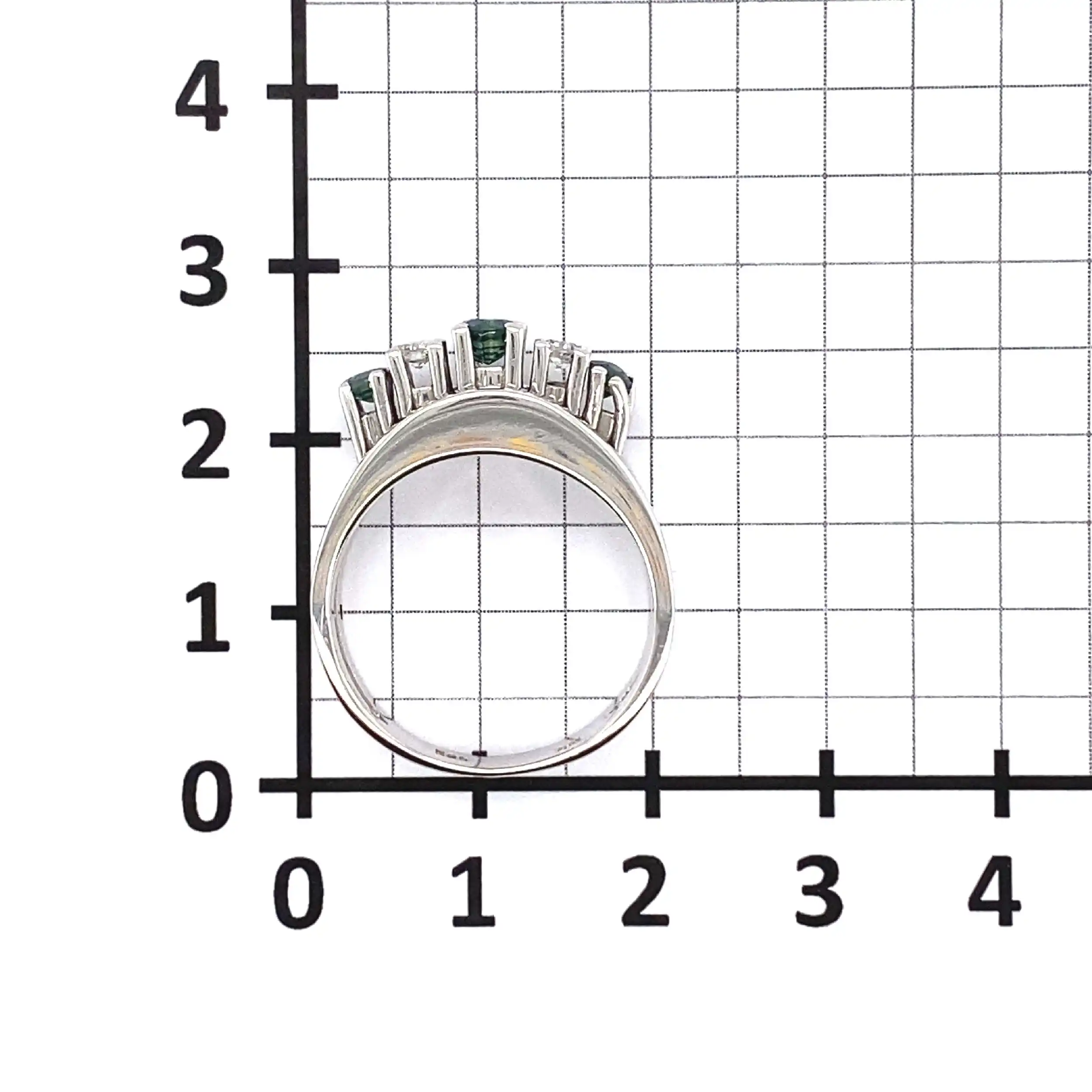Ring Weißgold mit Saphiren & Brillanten