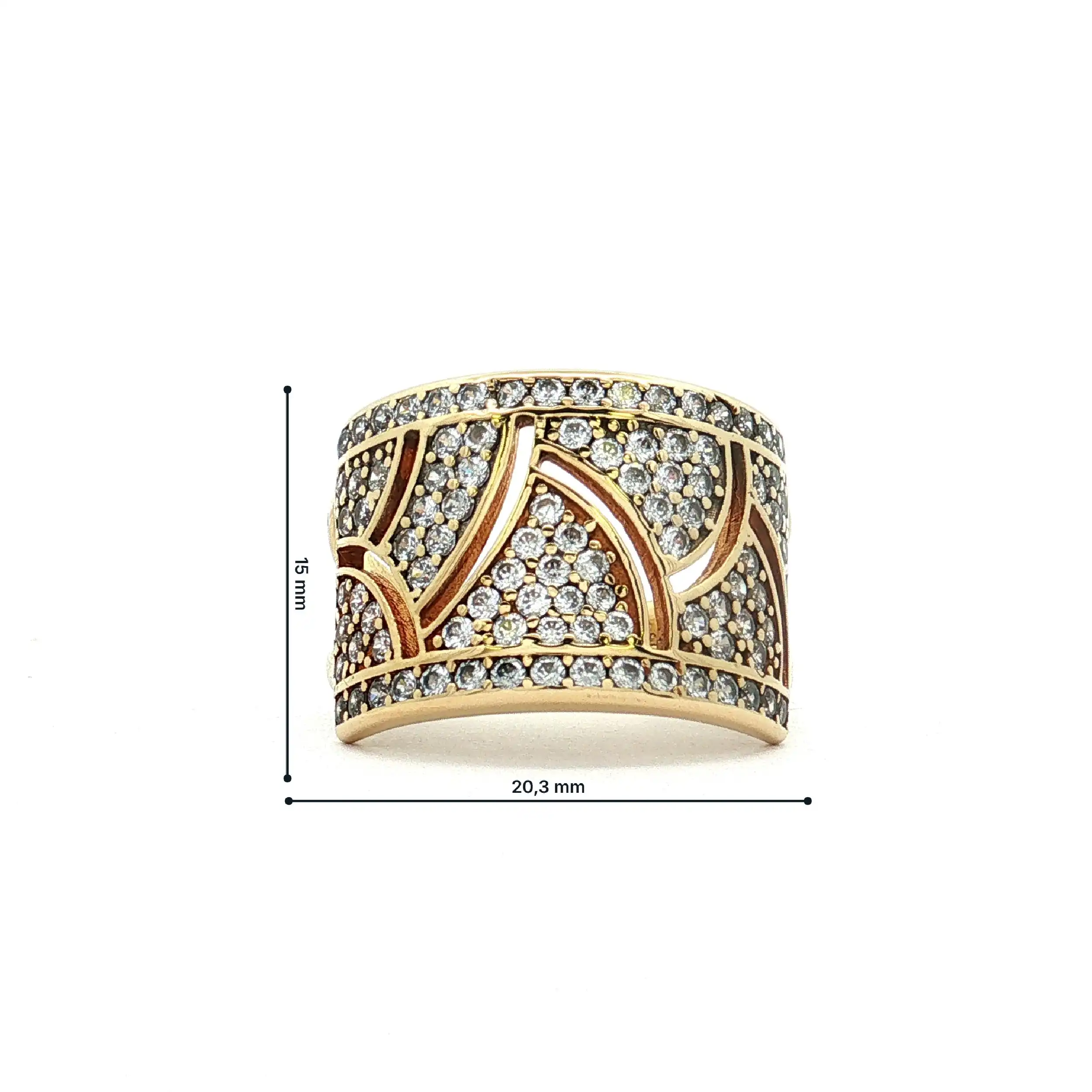 Ring Gelbgold mit Zirkonia