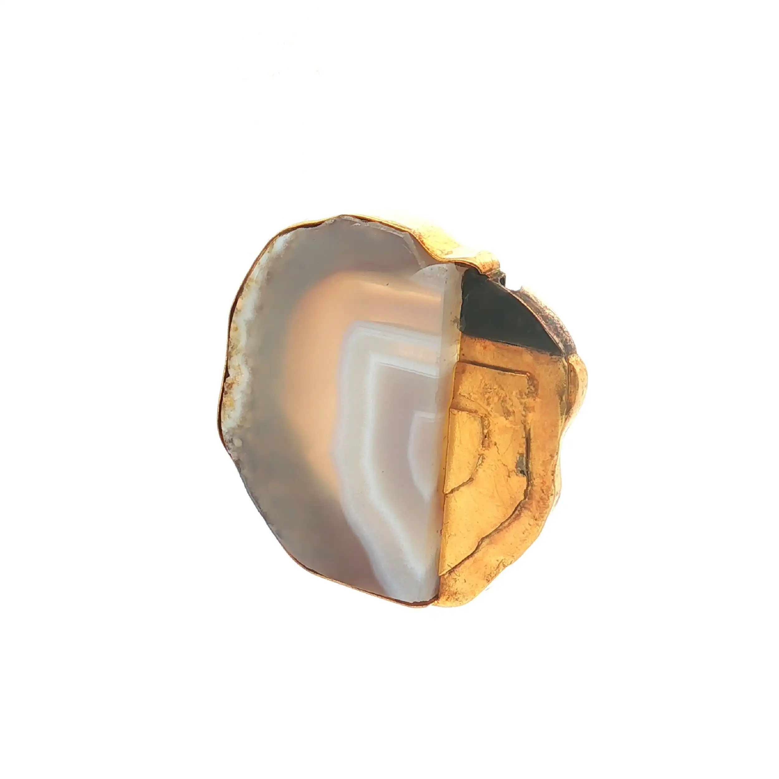 Nadel / Anhänger Gelbgold mit Quarz Nadel / Anhänger Gelbgold mit Quarz