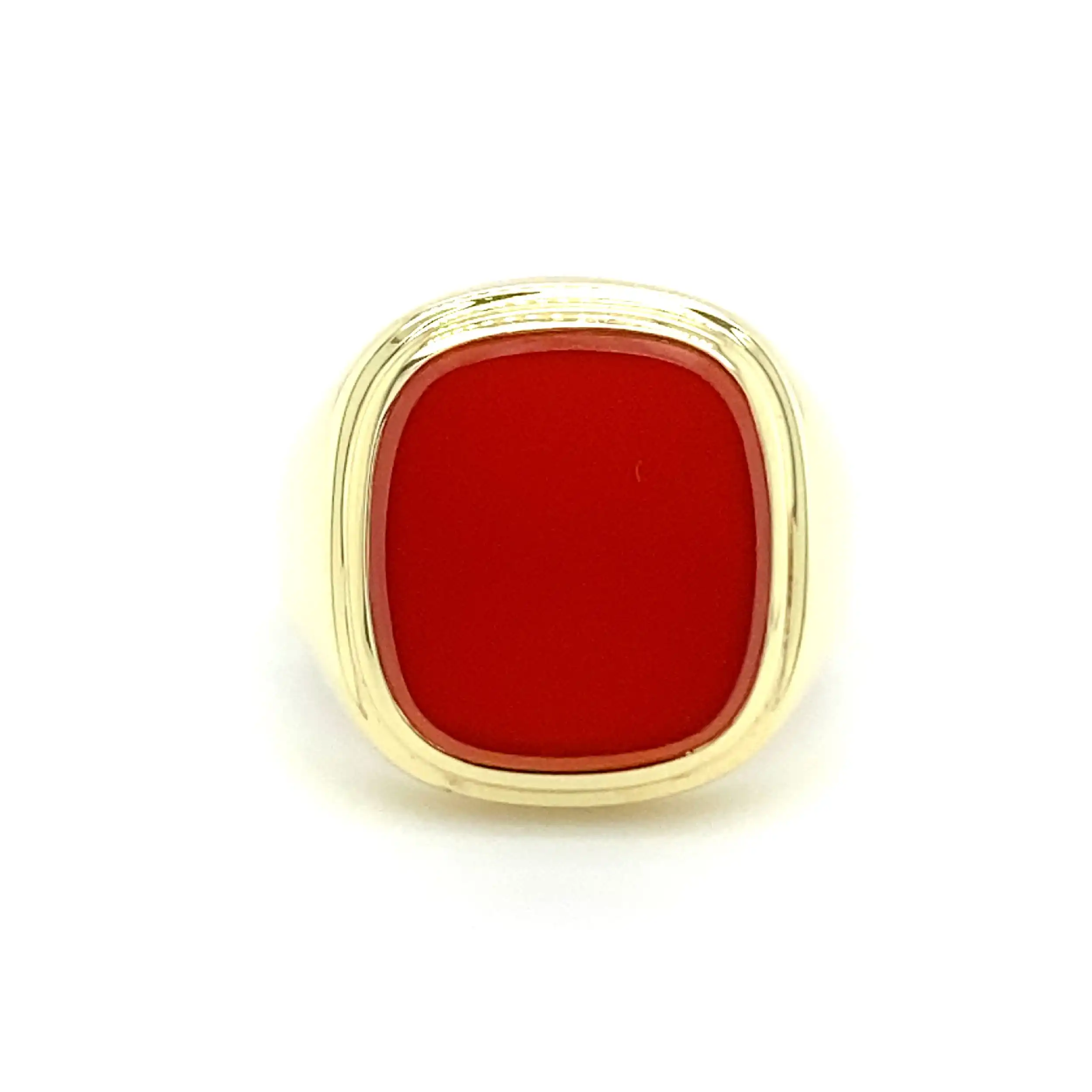 Ring Gelbgold mit Carneol