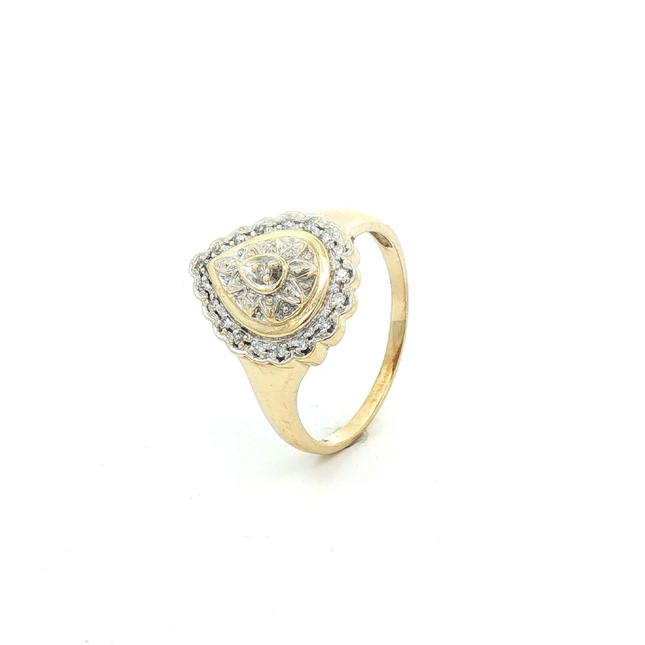 Ring Bicolor mit Brillanten