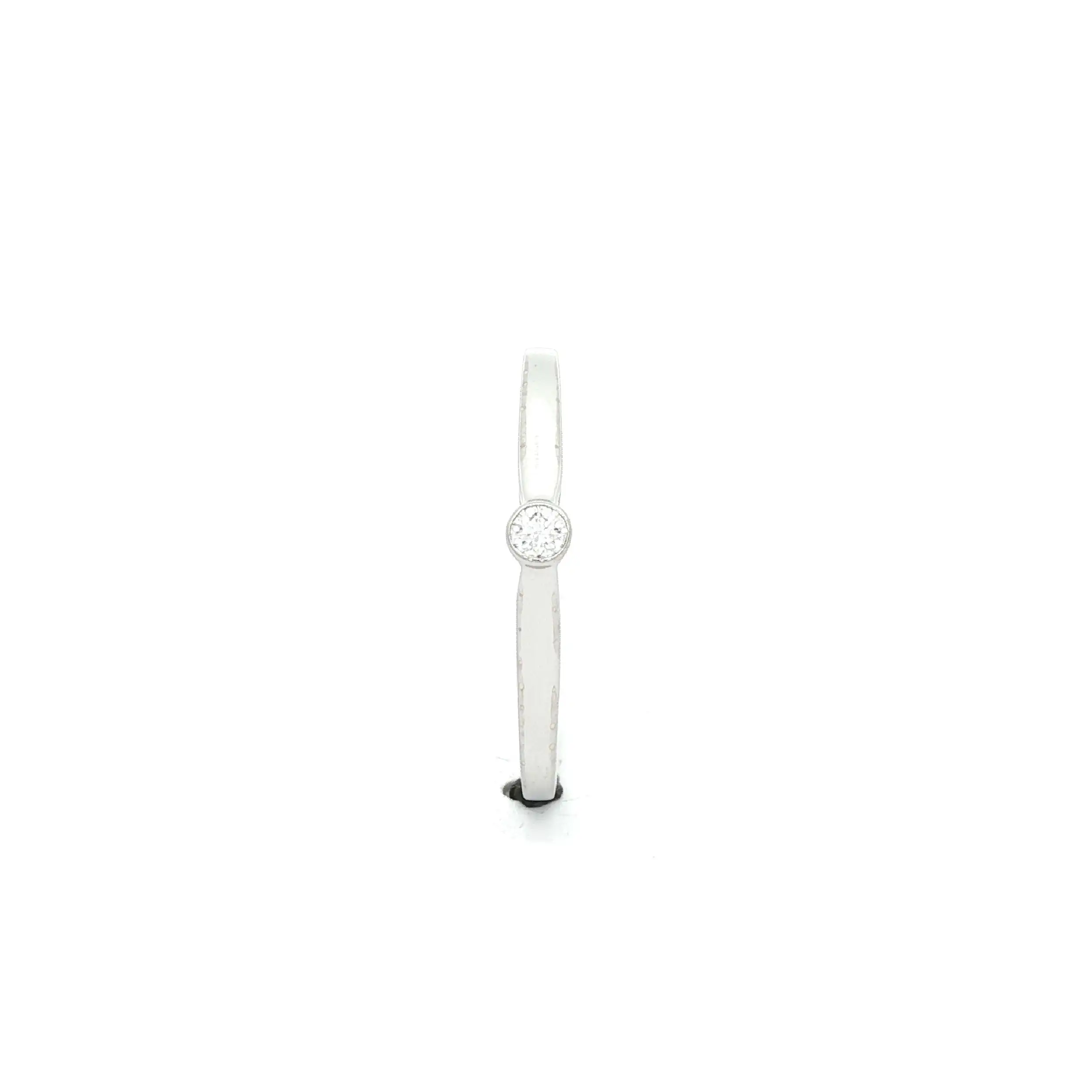 Solitärring Weißgold mit Brillant 0,05ct
