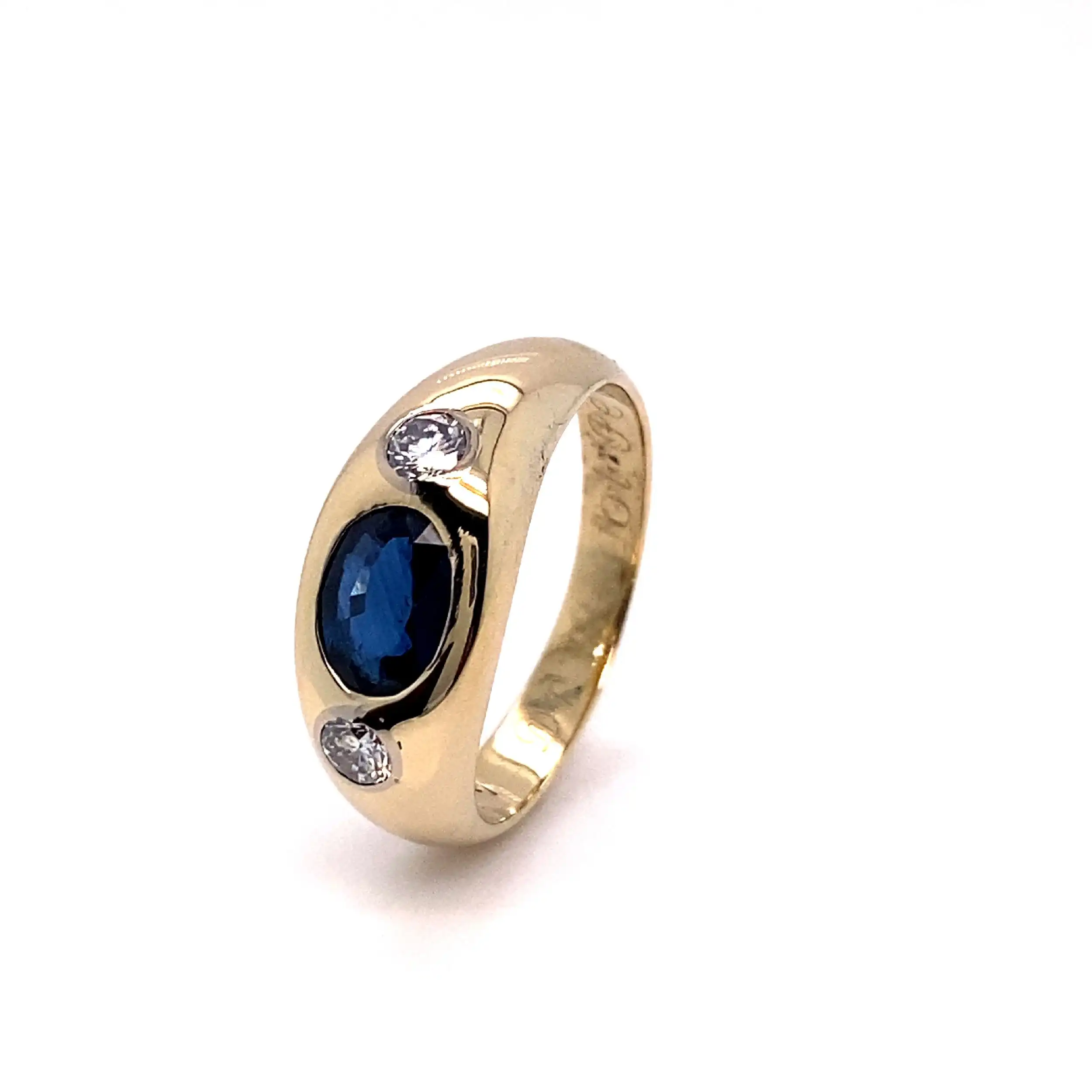 Ring mit Brillanten und Saphir Ring mit Brillanten und Saphir