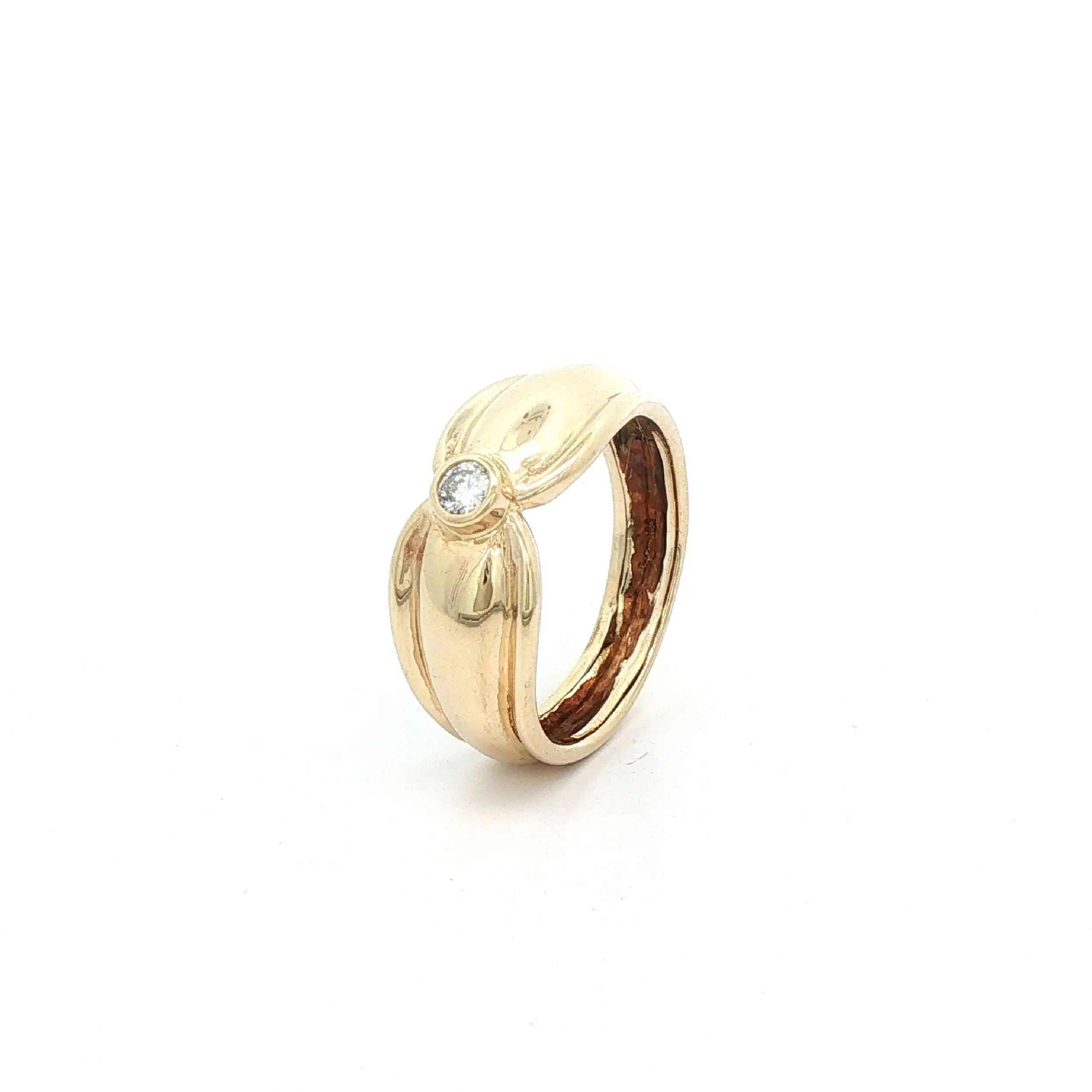 Ring Gelbgold mit Brillant