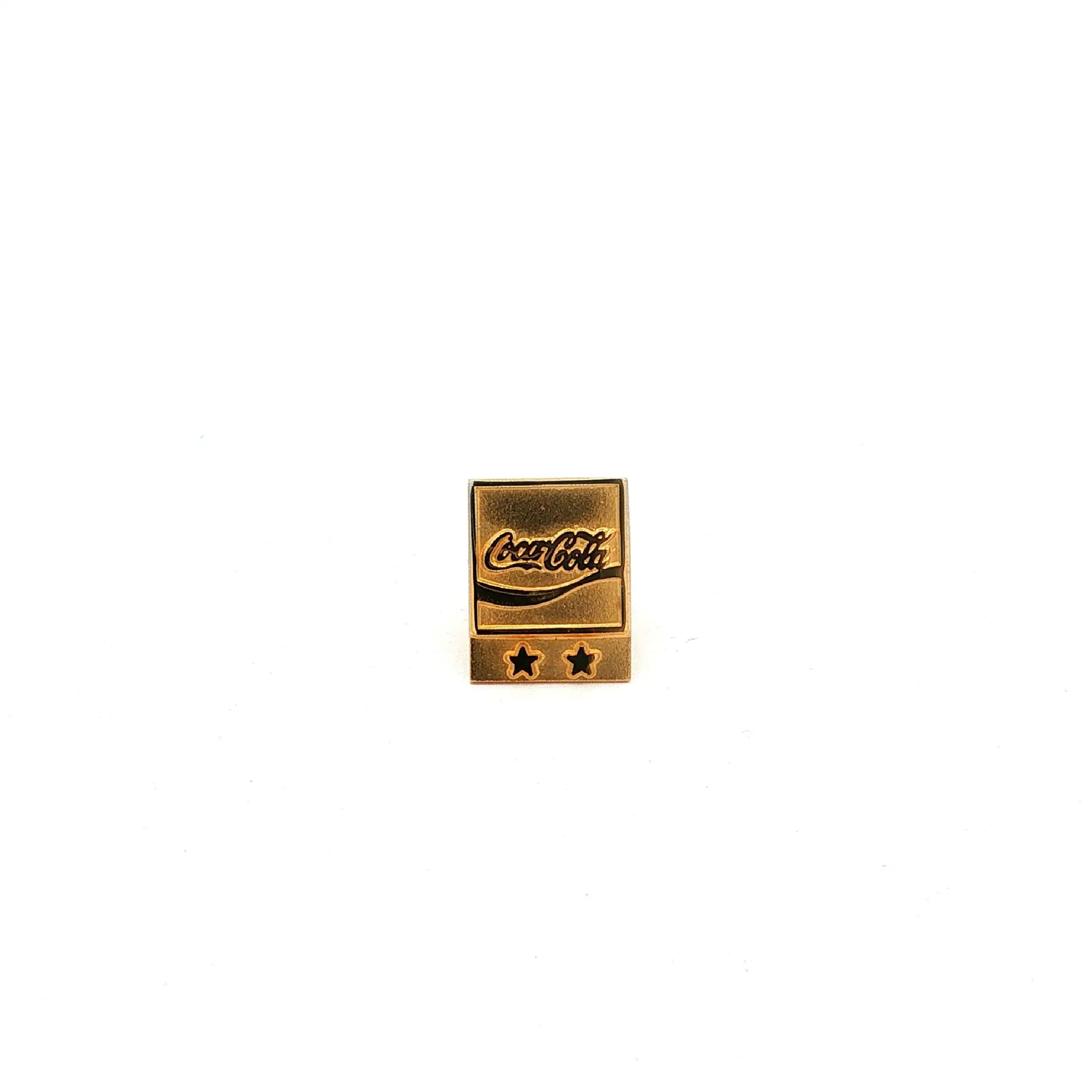 Ansteckpin Gelbgold Coca Cola Ansteckpin Gelbgold Coca Cola