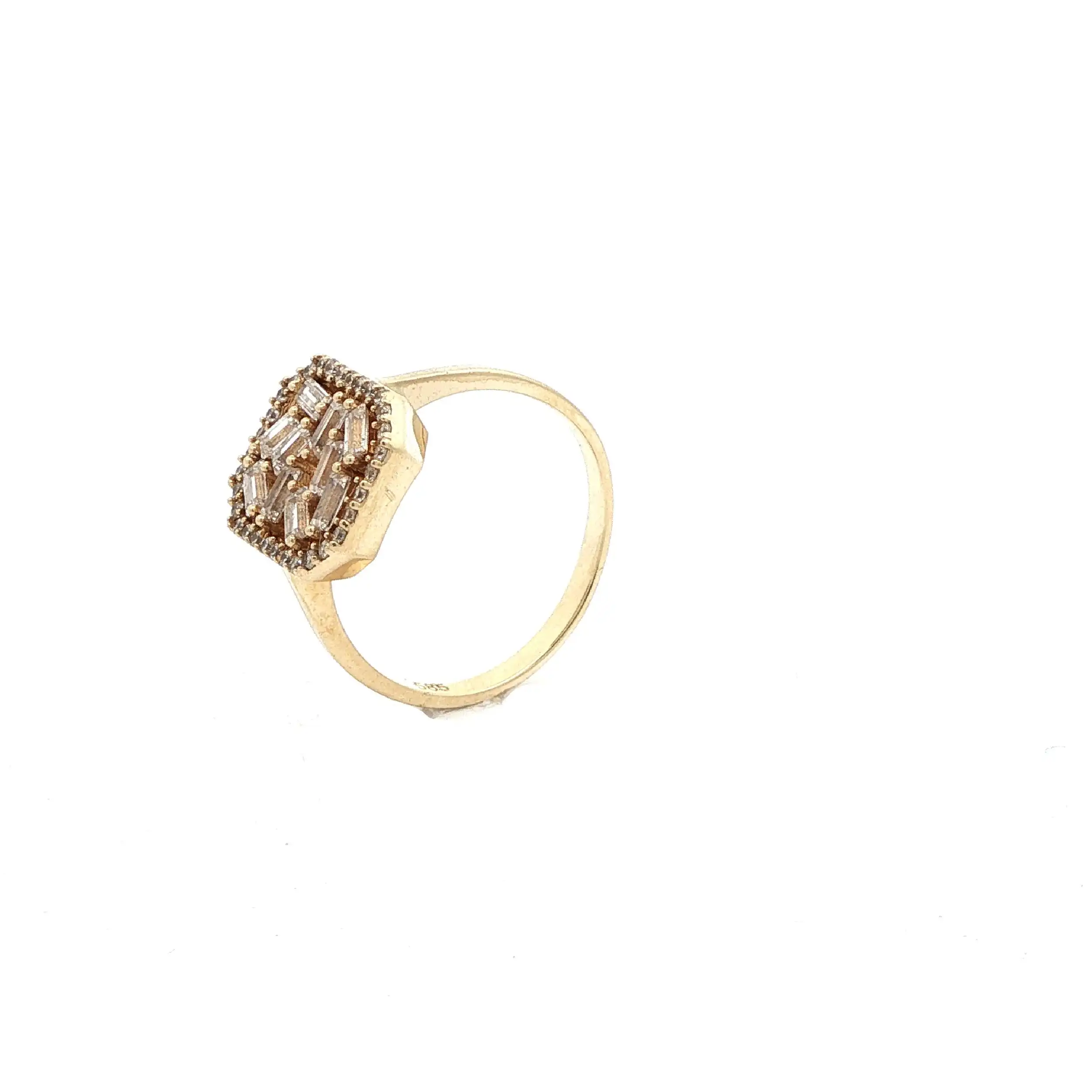 Ring Gelbgold mit Zirkonia Ring Gelbgold mit Zirkonia