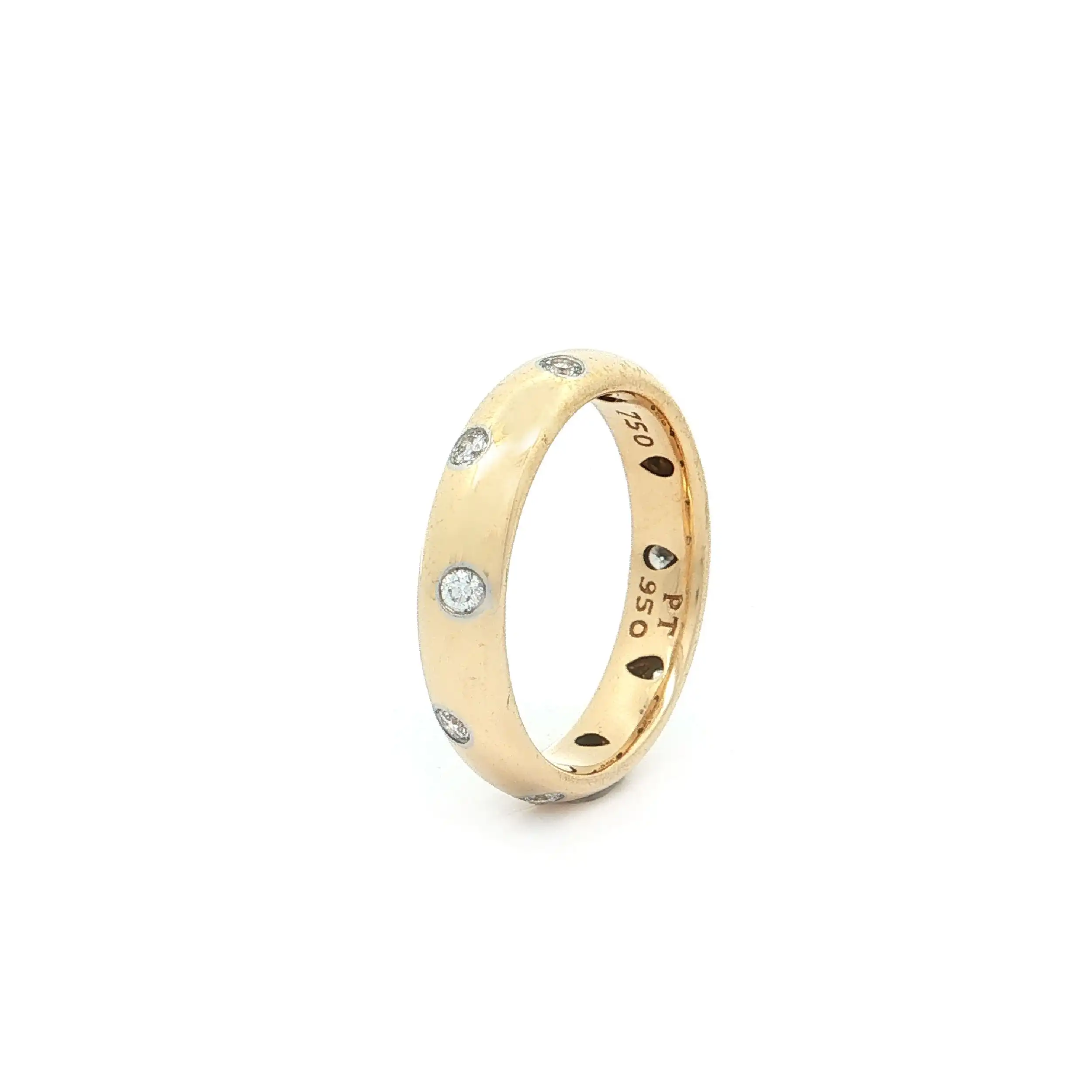 Ring Gelbgold/Platin "Sternenhimmel" mit Brillanten Ring Gelbgold/Platin "Sternenhimmel" mit Brillanten