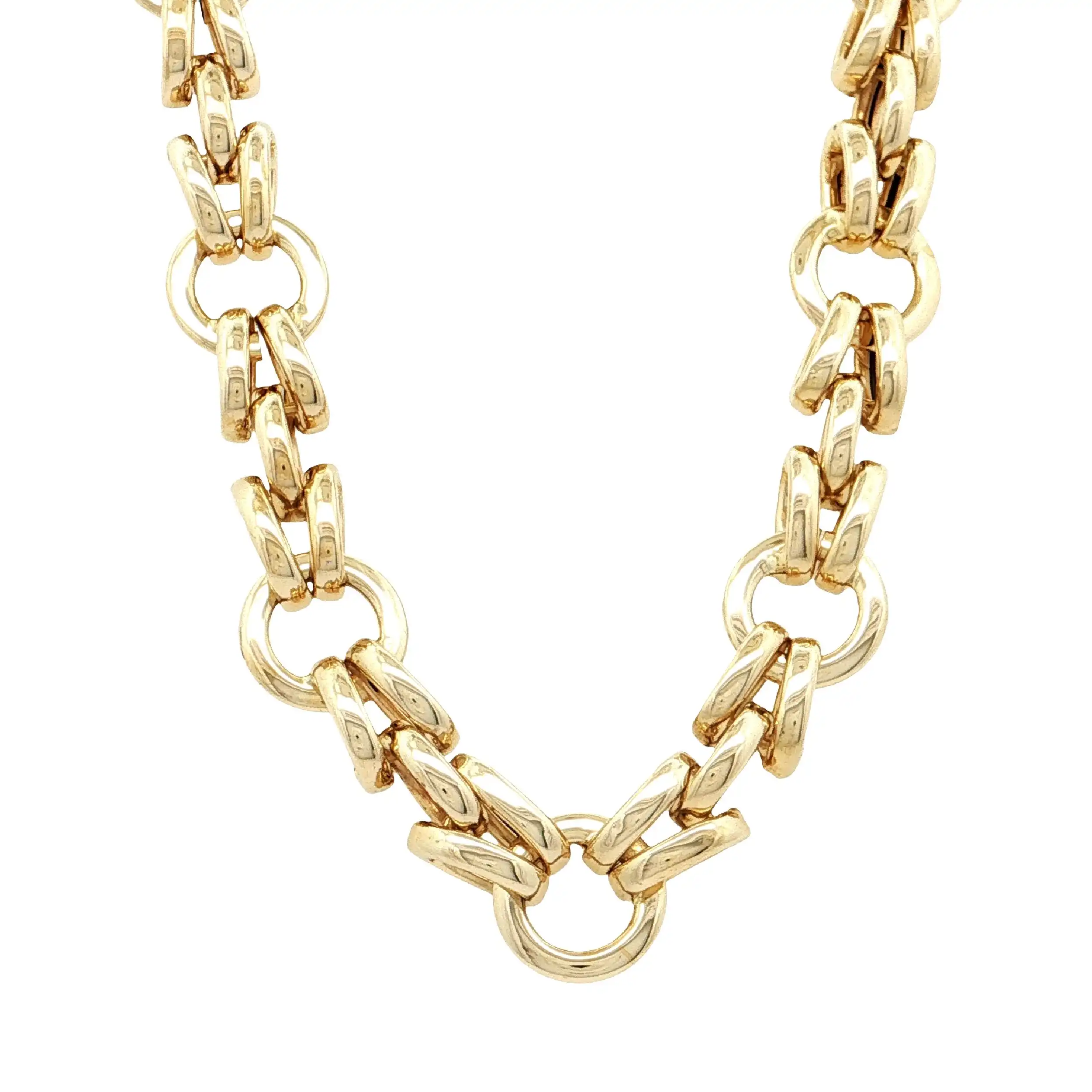 Kette Gelbgold mit Rubinen am Verschluss