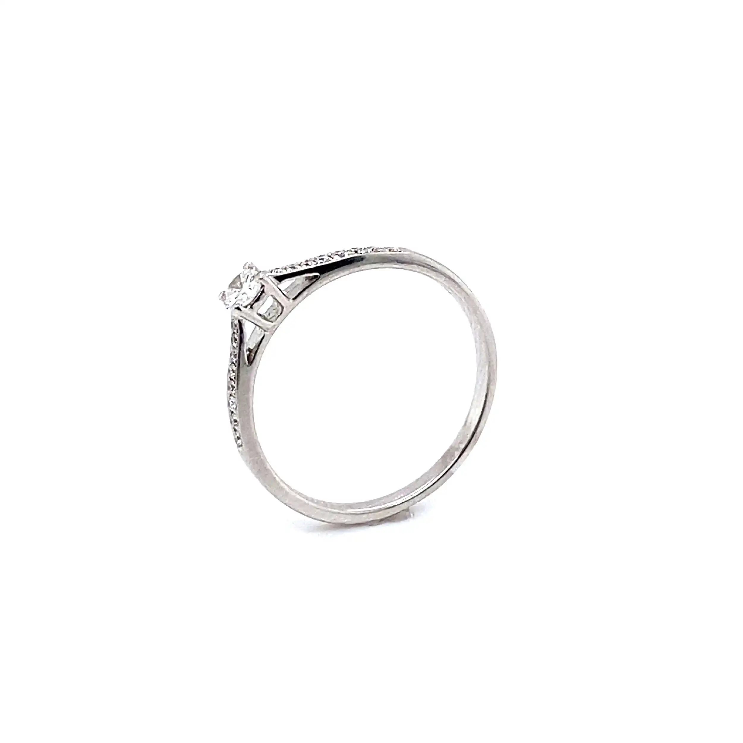 Ring Weißgold mit Brillanten Ring Weißgold mit Brillanten