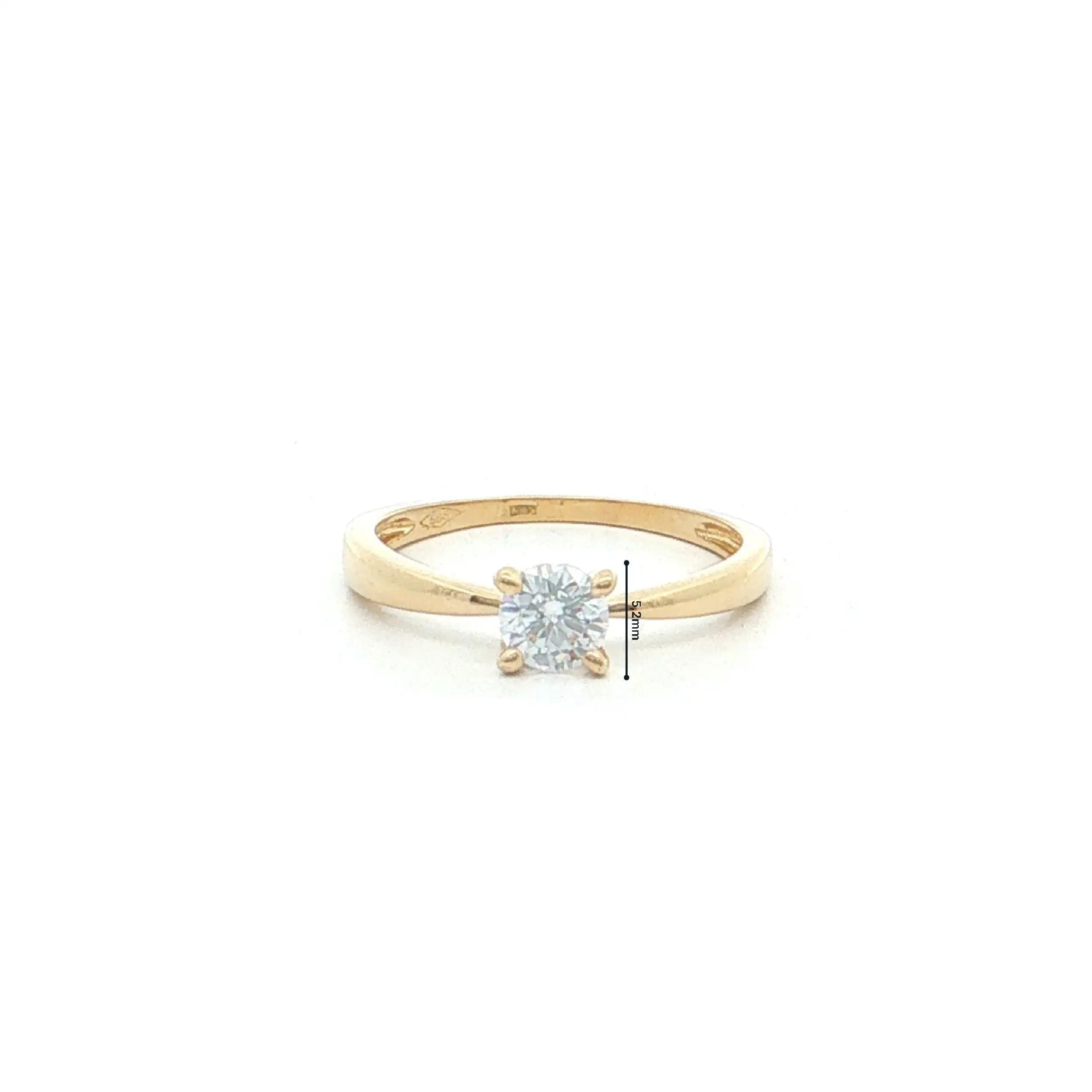 Ring Gelbgold mit Zirkonia