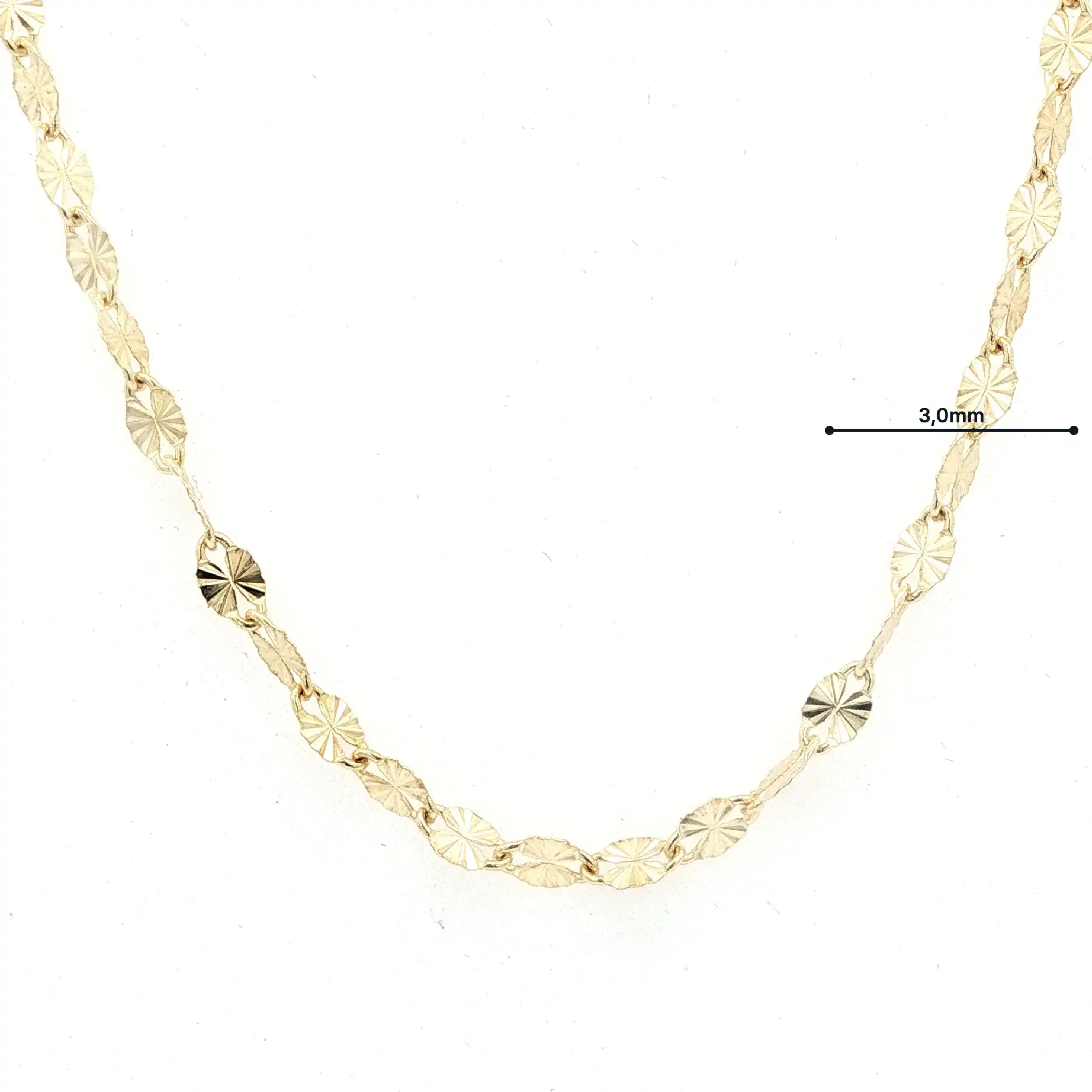 Valentino-Paillettenkette Gelbgold