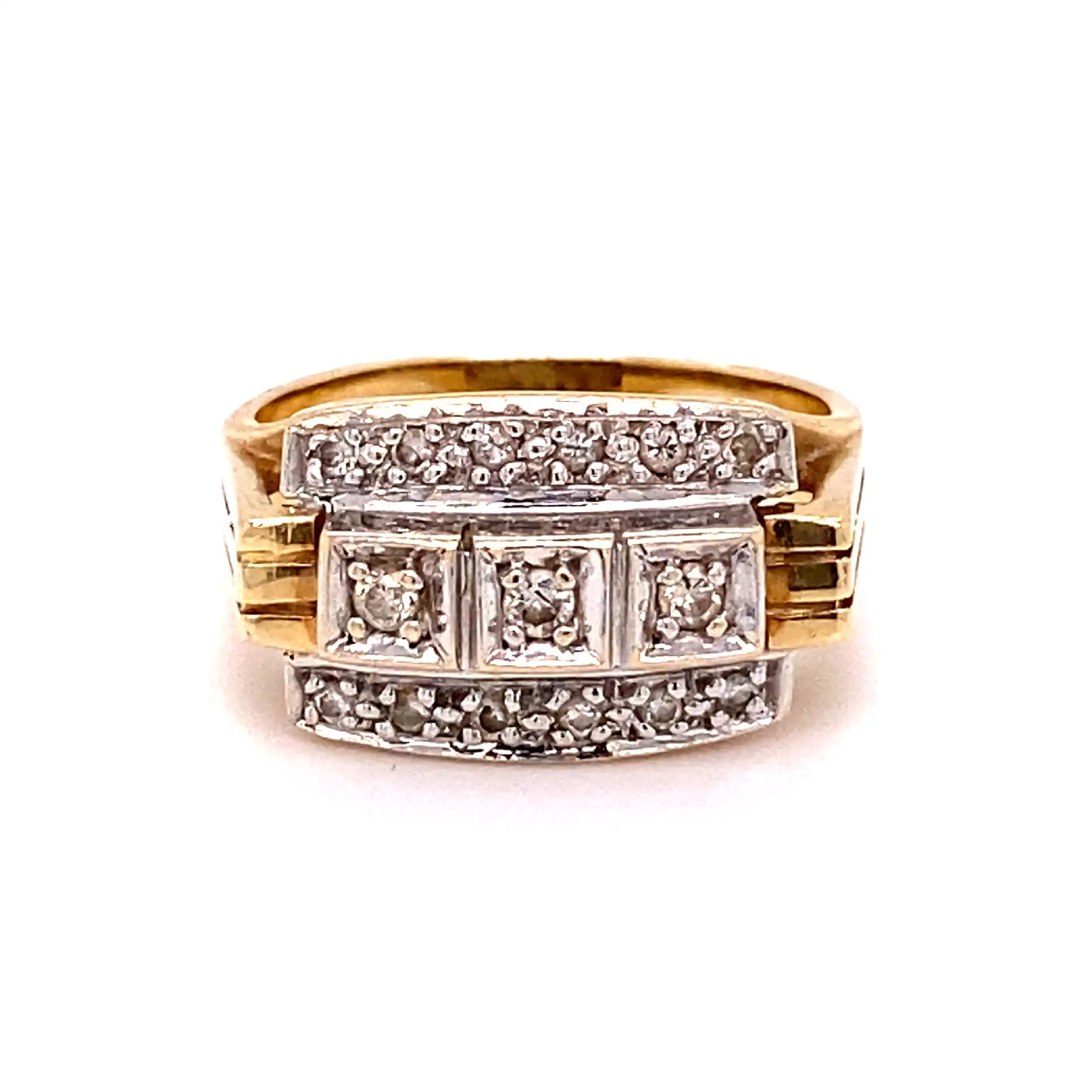 Ring Bicolor mit Brillanten Ring Bicolor mit Brillanten