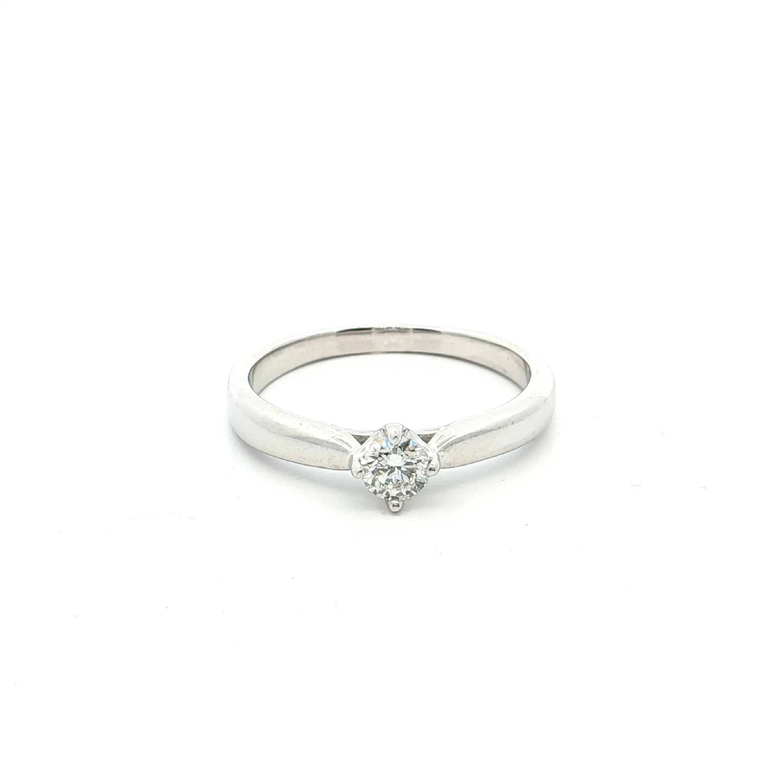 Solitärring Weißgold mit Brillant 0,15ct Solitärring Weißgold mit Brillant 0,15ct