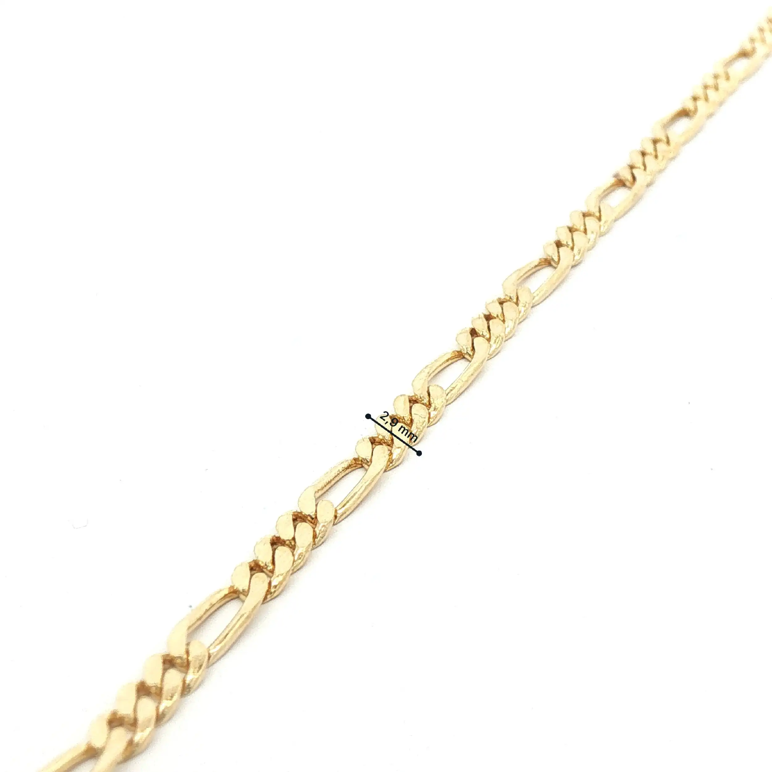 Figaropanzer Armband Gelbgold