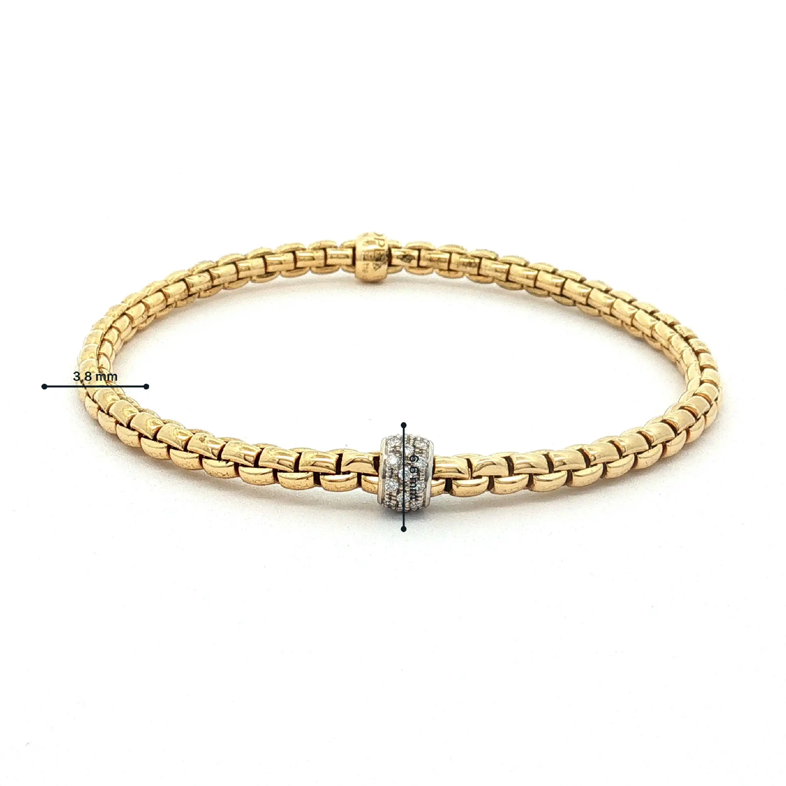 Armband Bicolor Fope Tiny Flex it mit Brillanten Armband Bicolor Fope Tiny Flex it mit Brillanten
