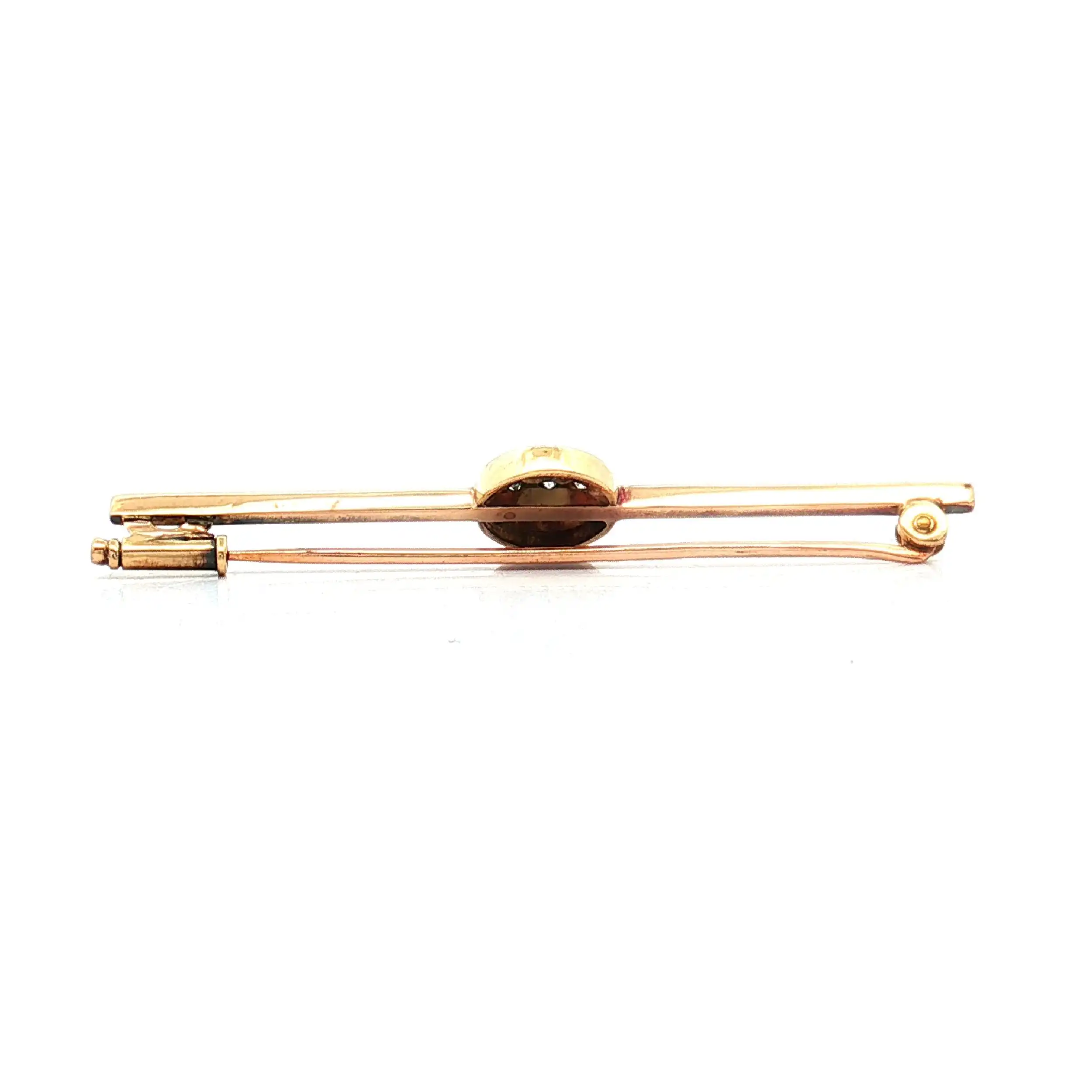 Nadel Bicolor mit Diamanten Altschliff Nadel Bicolor mit Diamanten Altschliff