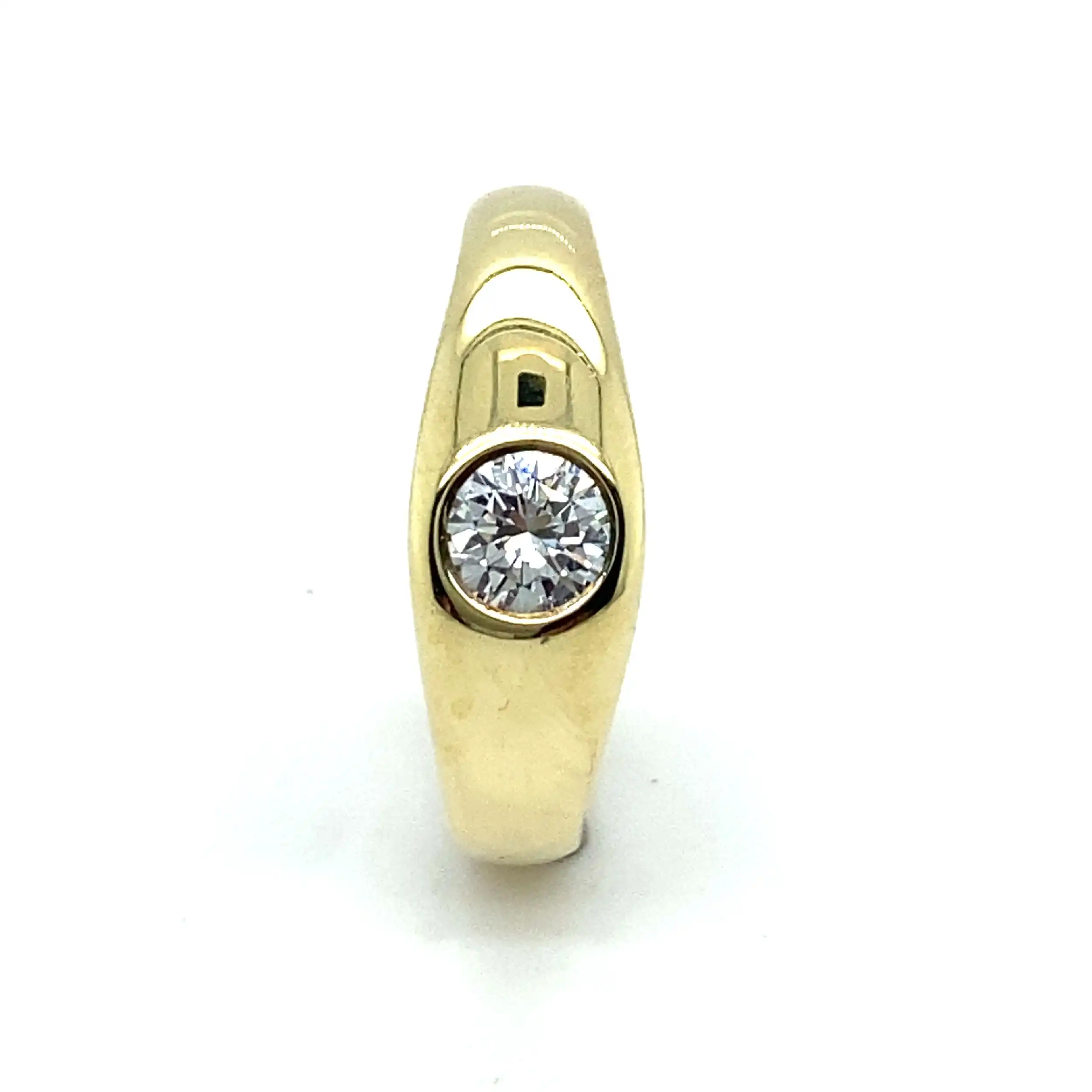 Solitärring Gelbgold mit Brillant