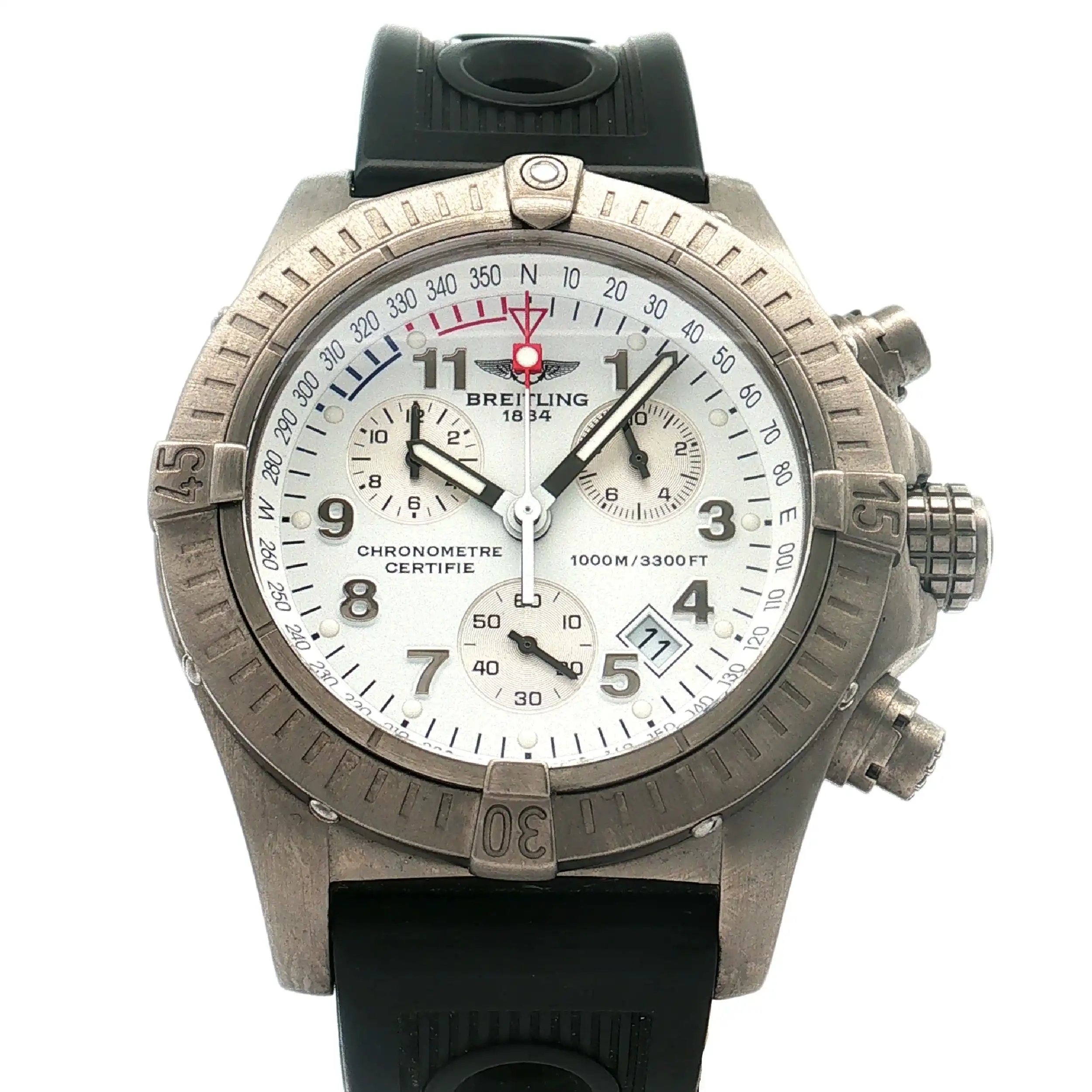 Herrenuhr Breitling Avenger M1 mit Box und Händler Zertifikat und Rechnung