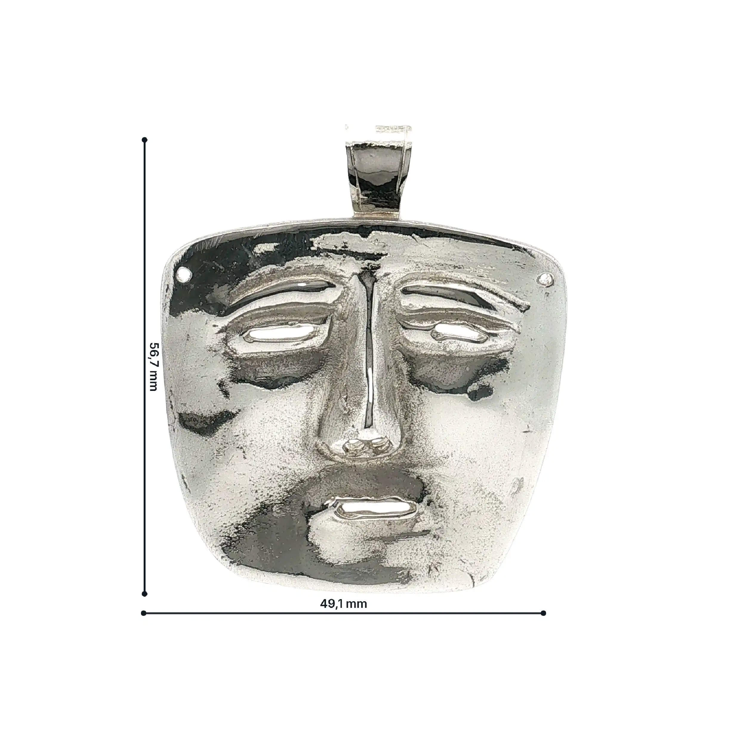 Anhänger Silber Gesicht / Maske