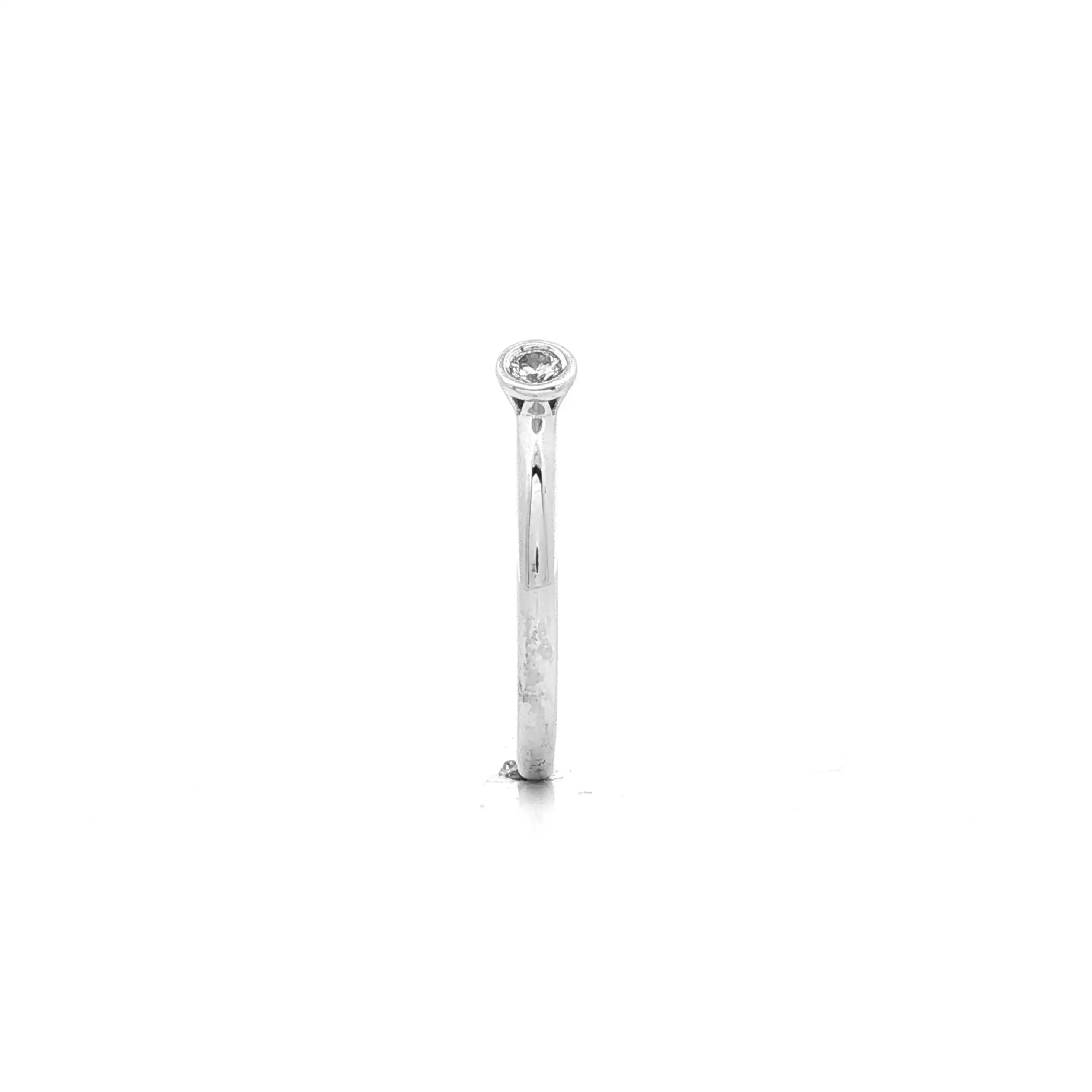 Ring Weißgold mit Solitär Brillant Ring Weißgold mit Solitär Brillant