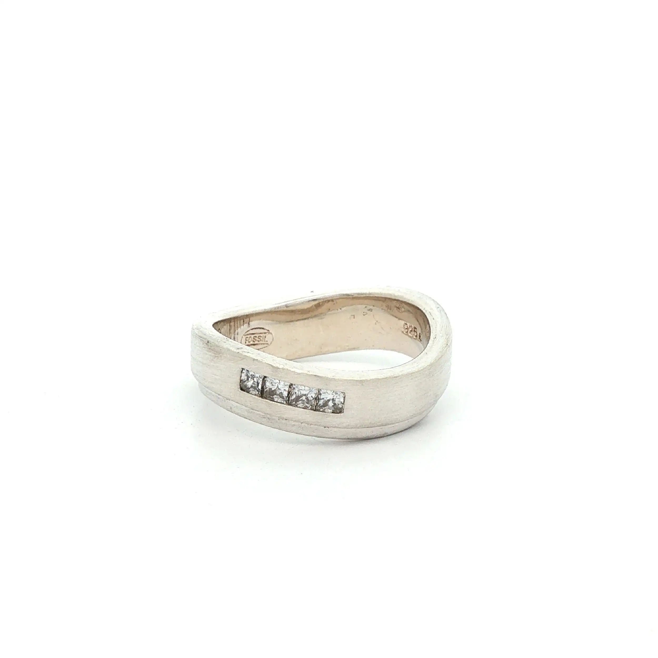Ring Silber mit Zirkonia von Fossil