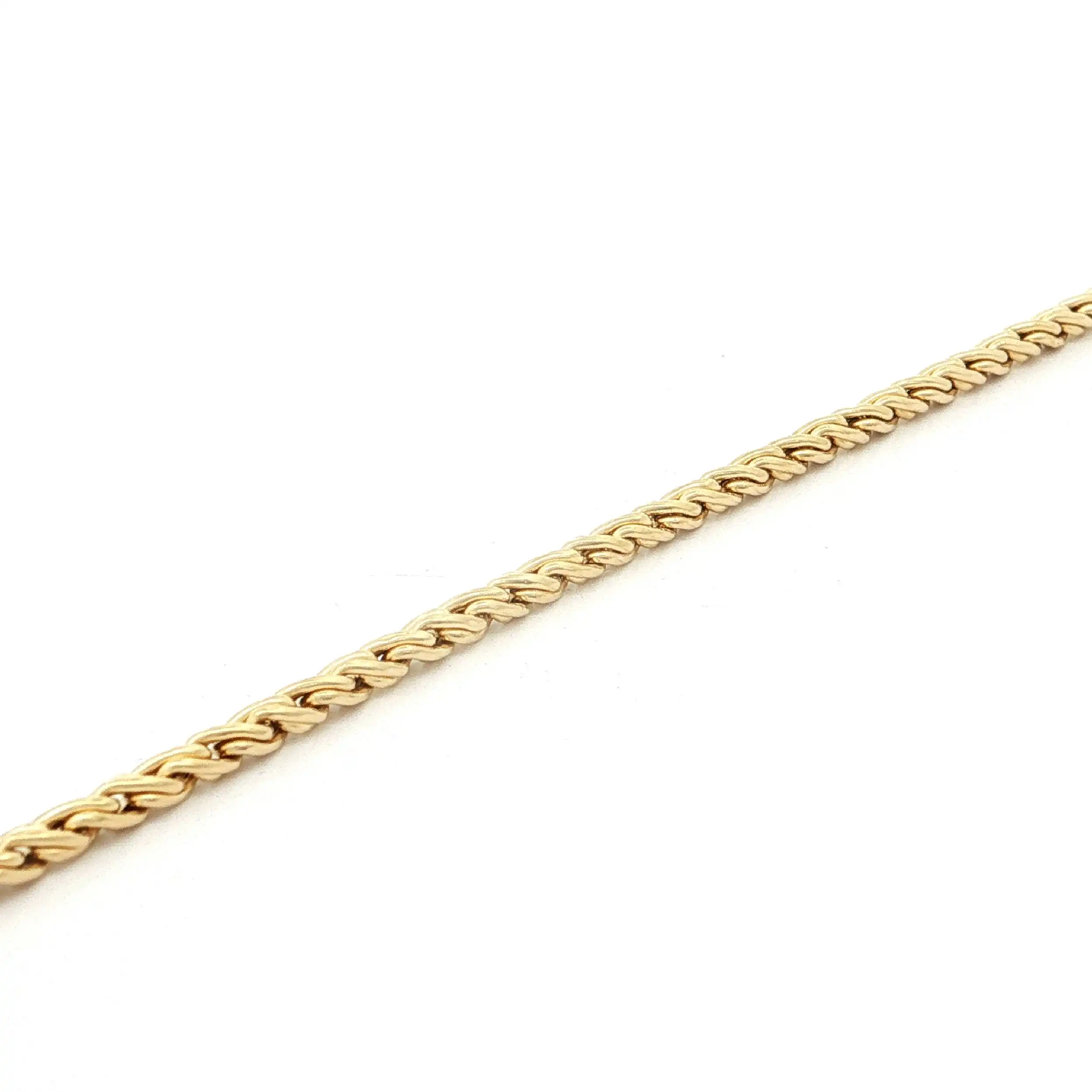 Zopfarmband Gelbgold