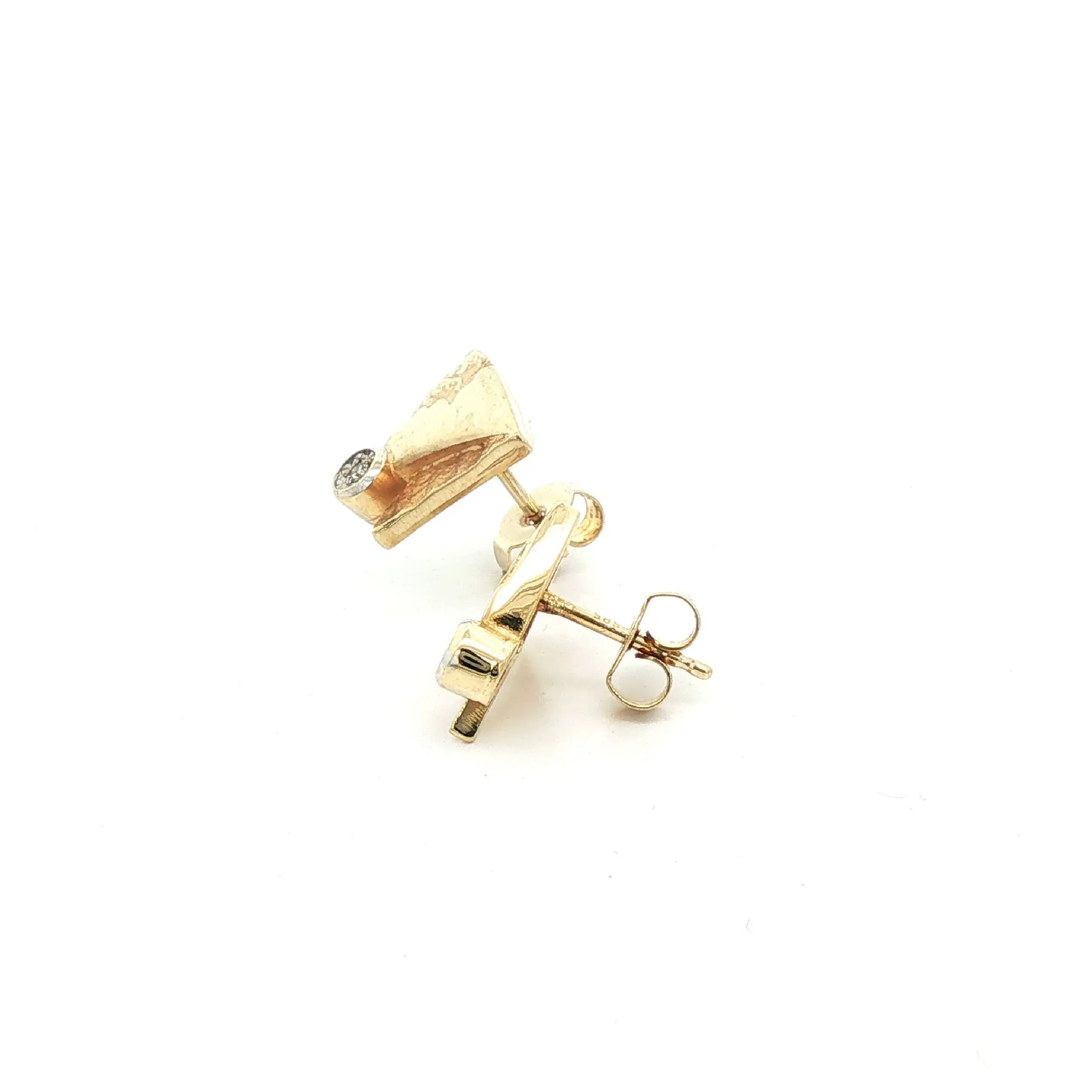 Ohrstecker Gelbgold mit Diamanten Ohrstecker Gelbgold mit Diamanten