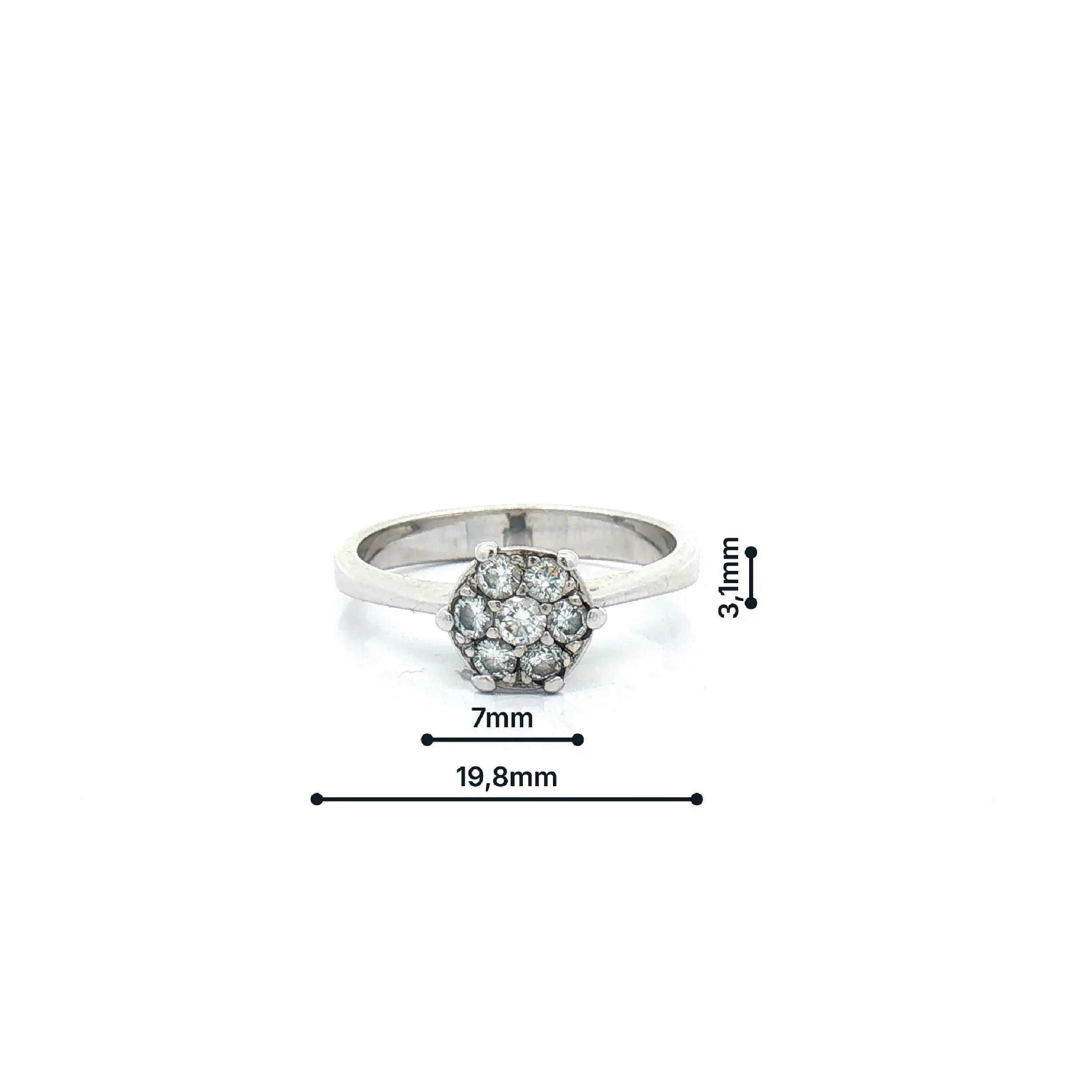 Ring Weißgold mit Brillanten