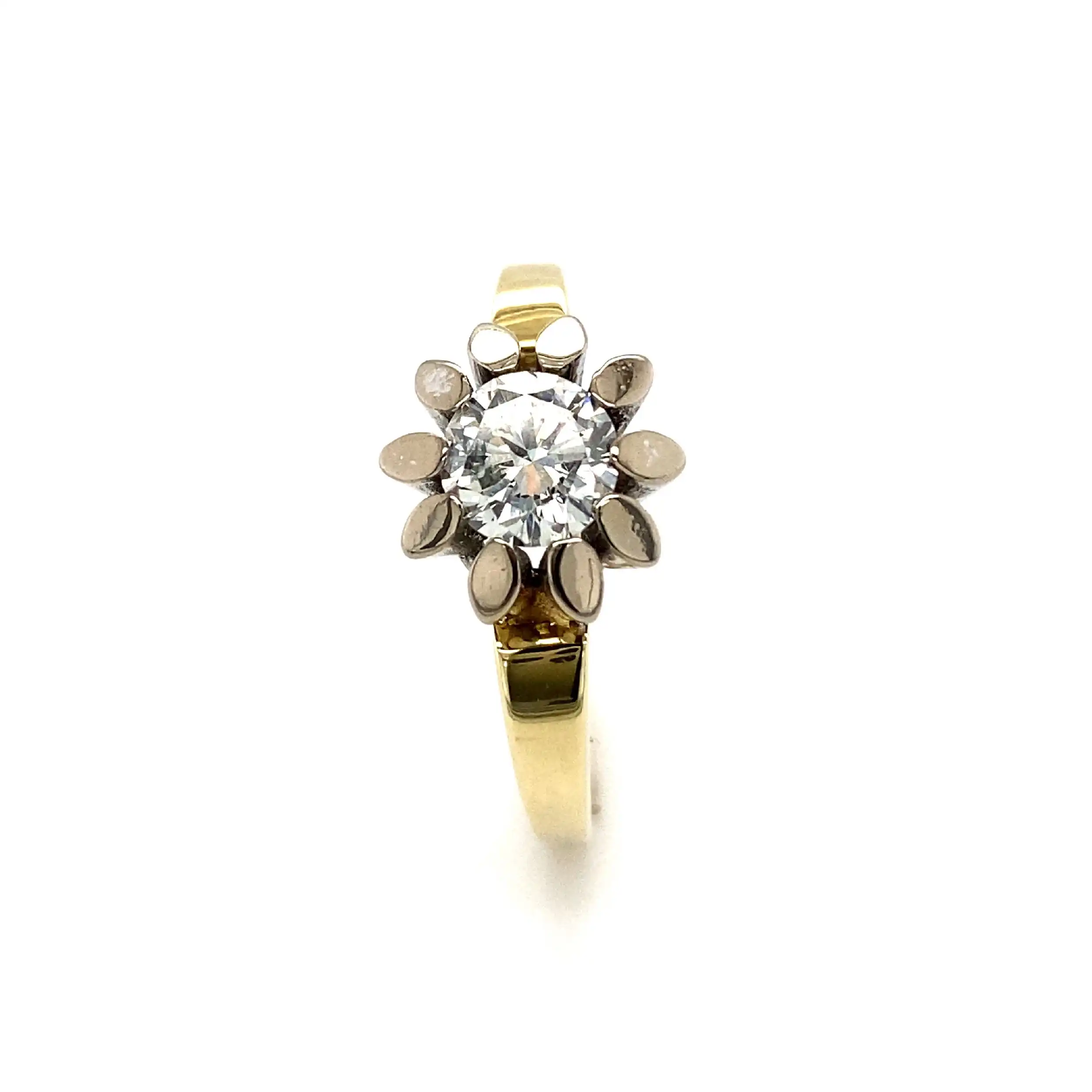 Ring Bicolor mit Brillant Ring Bicolor mit Brillant
