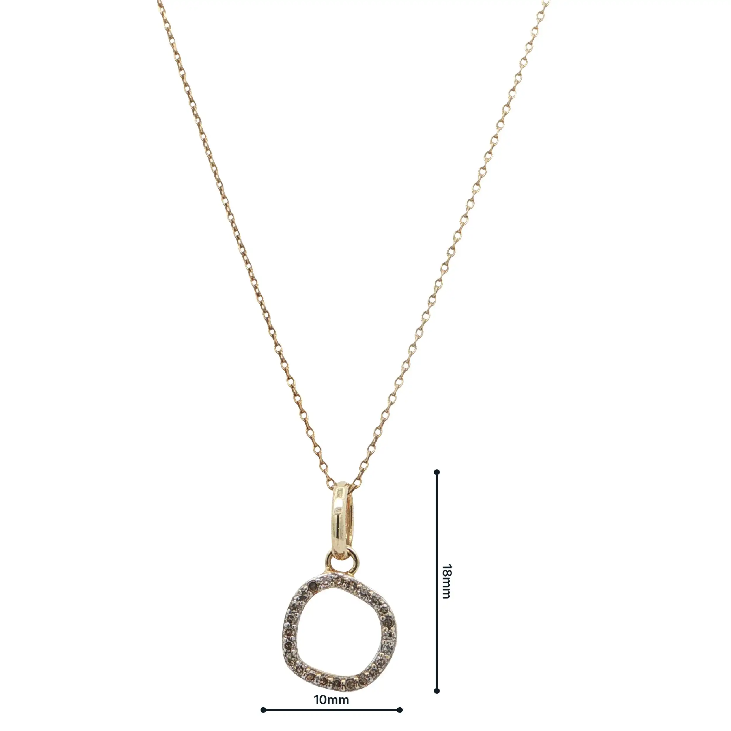 Ankerkette Gelbgold mit Anhänger & Diamanten Ankerkette Gelbgold mit Anhänger & Diamanten