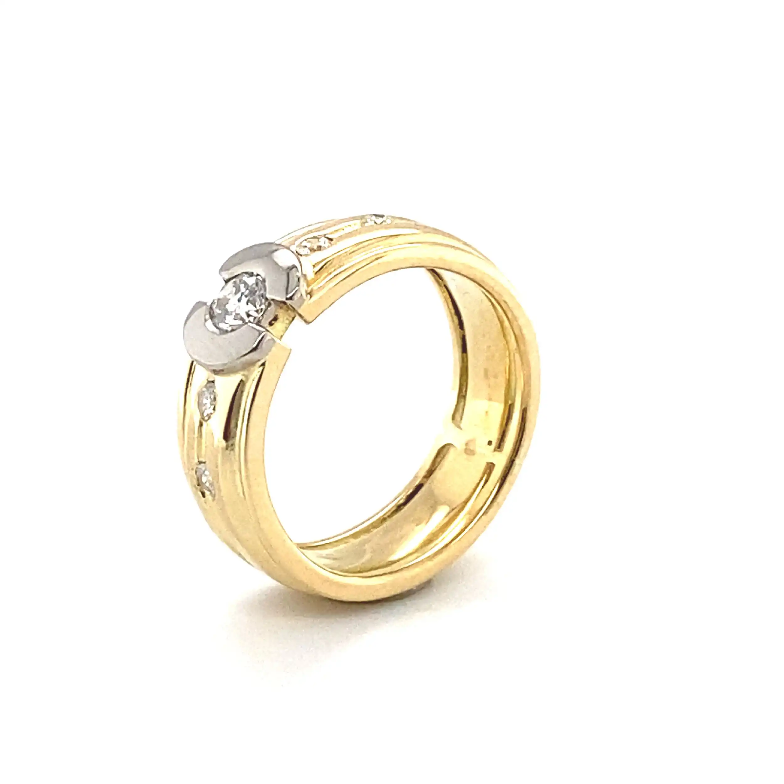 Ring Bicolor mit Brillanten Ring Bicolor mit Brillanten