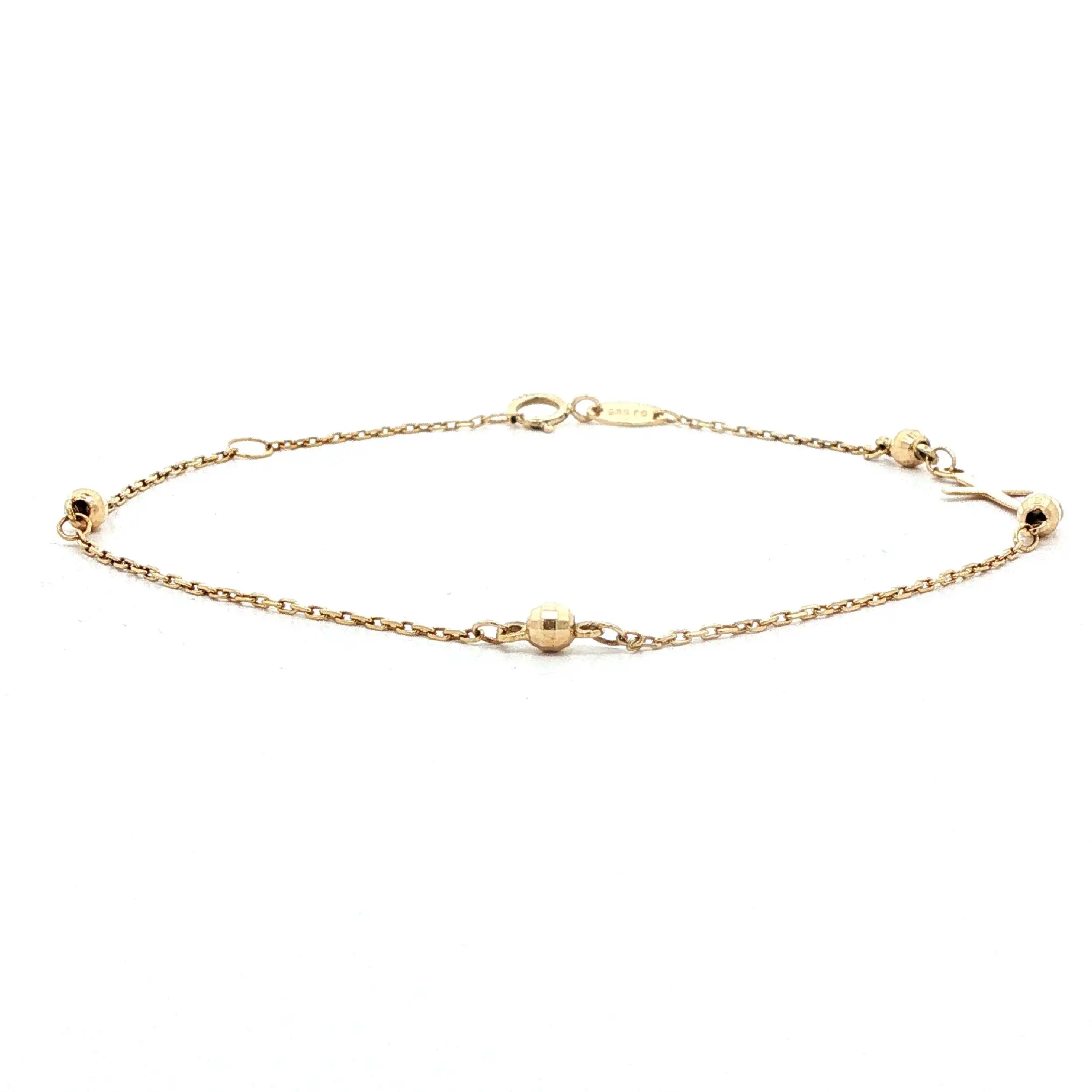 Ankerarmband Gelbgold mit Kreuz Ankerarmband Gelbgold mit Kreuz