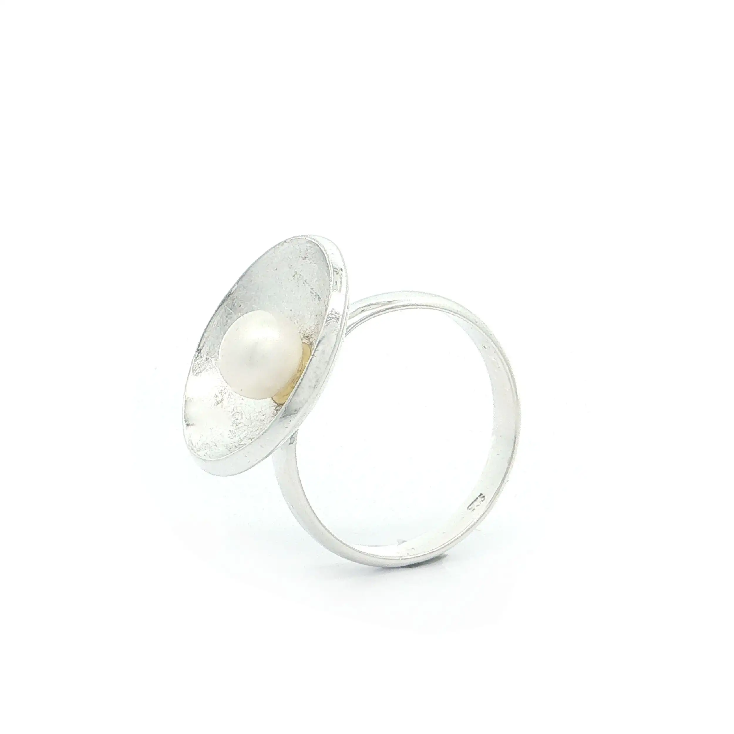 Ring Silber mit Perle