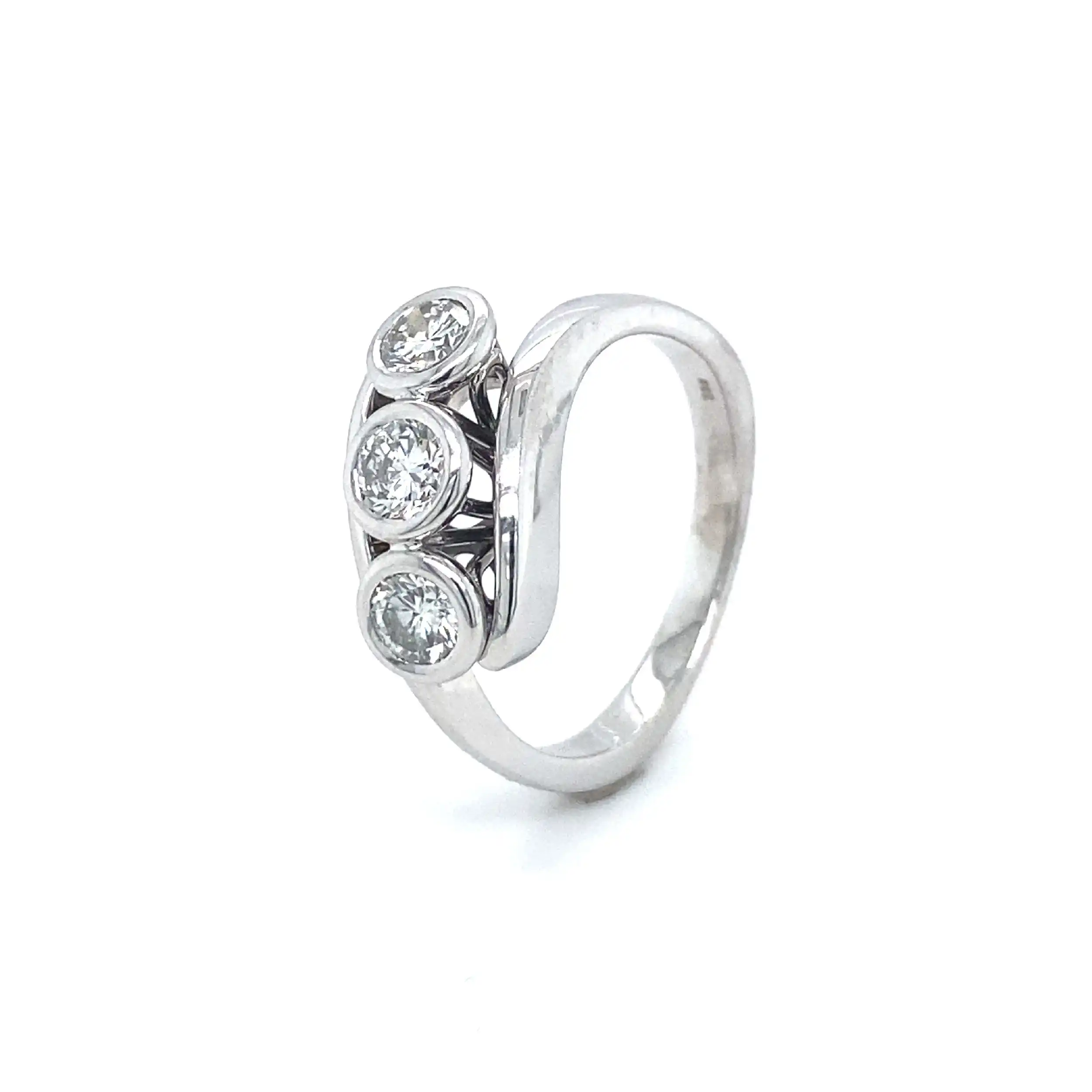 Ring Weißgold mit Brillanten Ring Weißgold mit Brillanten