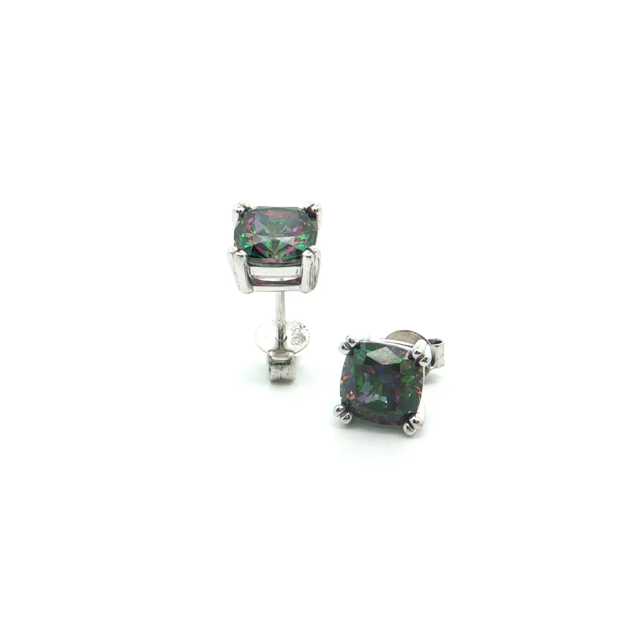 Ohrstecker Silber mit Mystic Topas