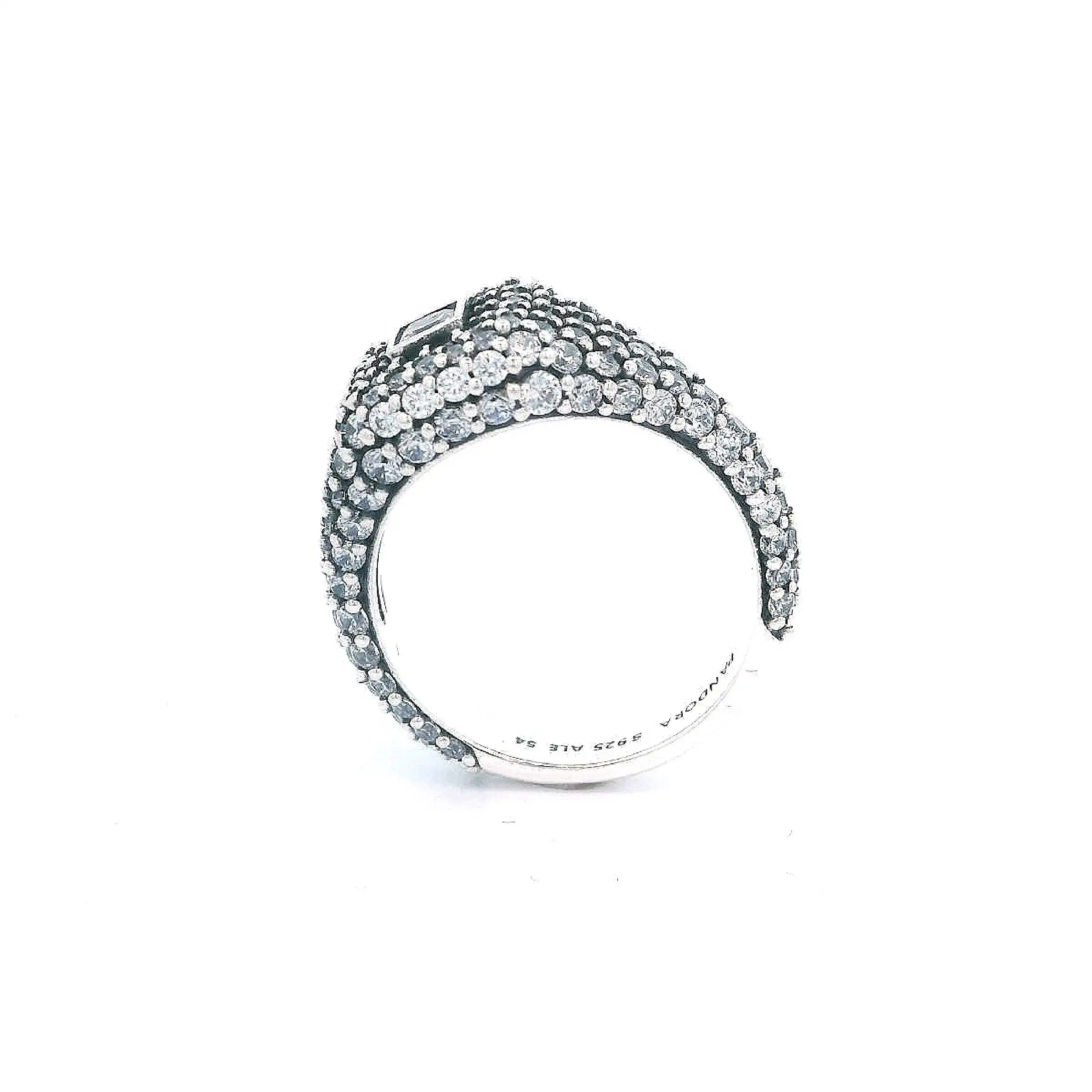Ring Pandora Silber "Pave-Quadrat" Ring Pandora Silber "Pave-Quadrat"