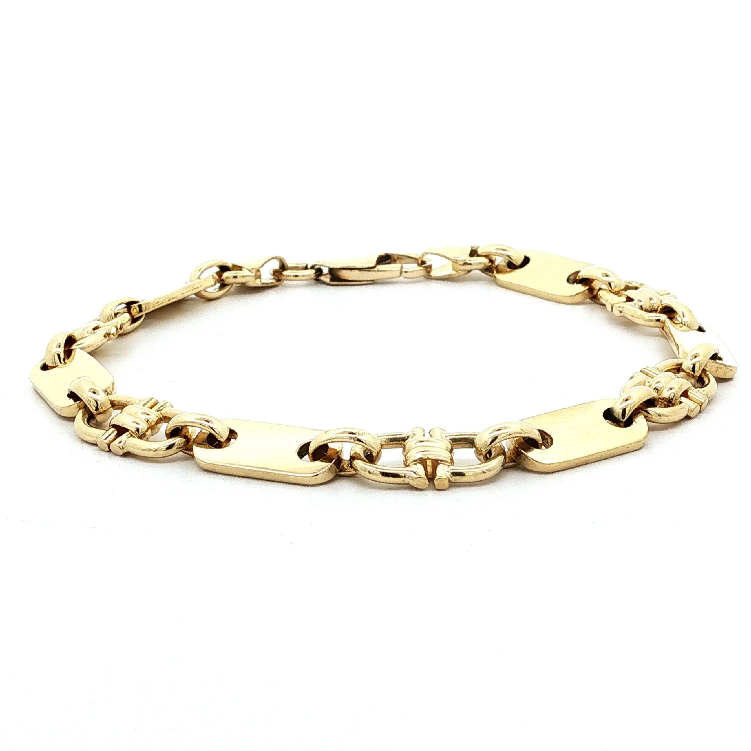 Plattensteigbügel-Armband Gelbgold Plattensteigbügel-Armband Gelbgold