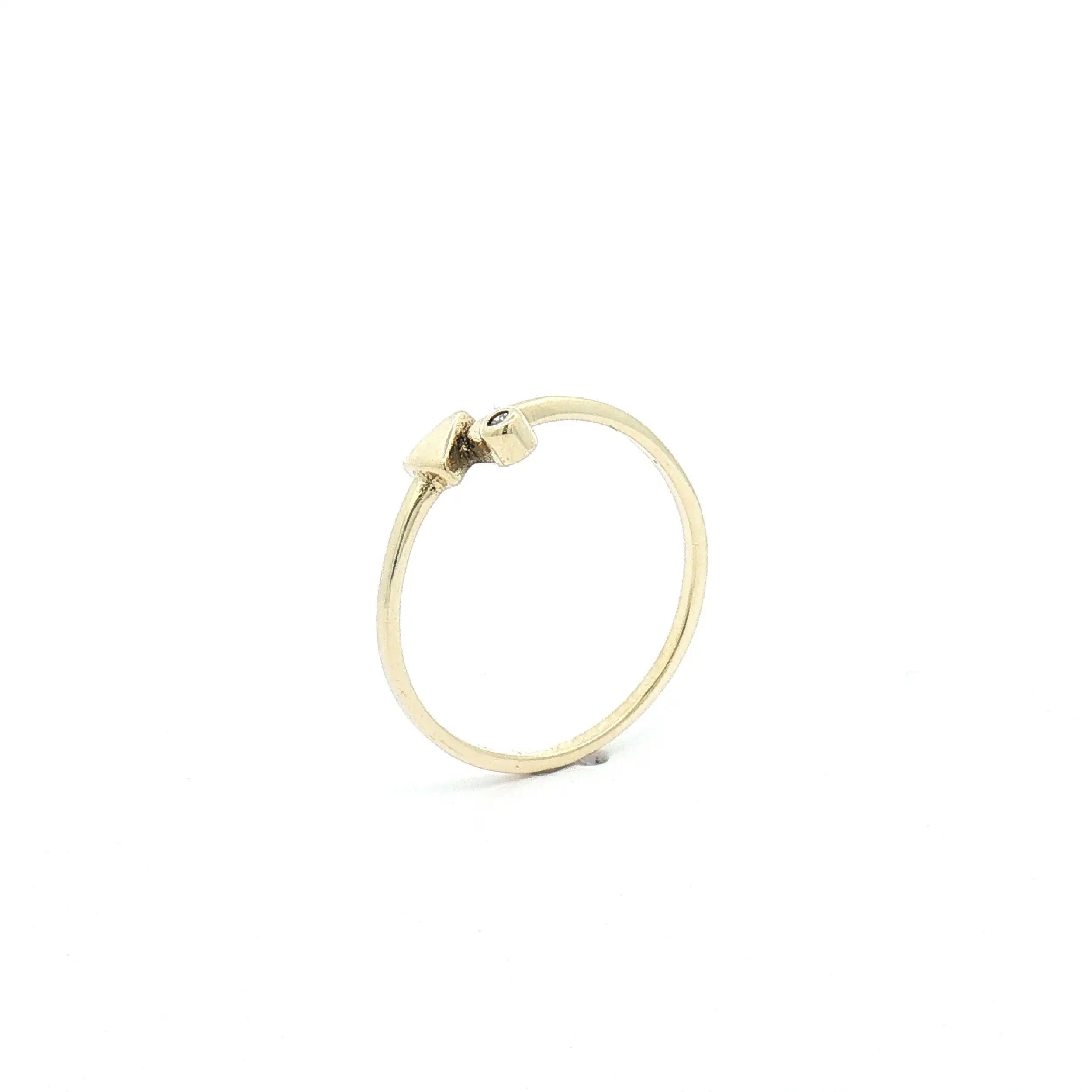 Ring Gelbgold mit Diamant