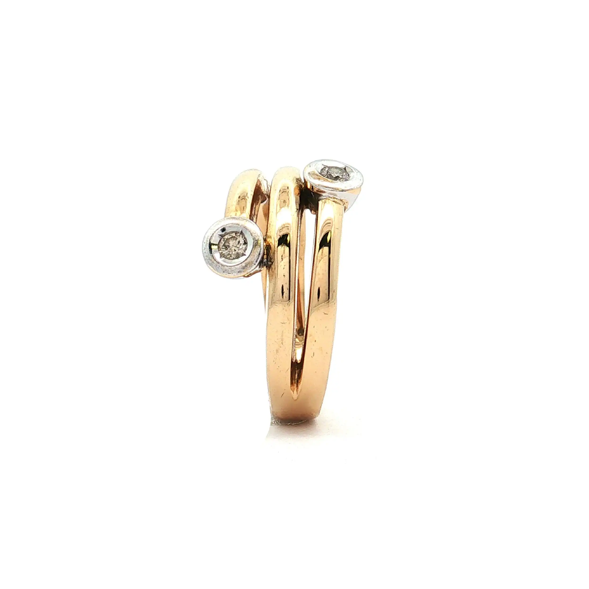 Ring Bicolor mit Brillanten
