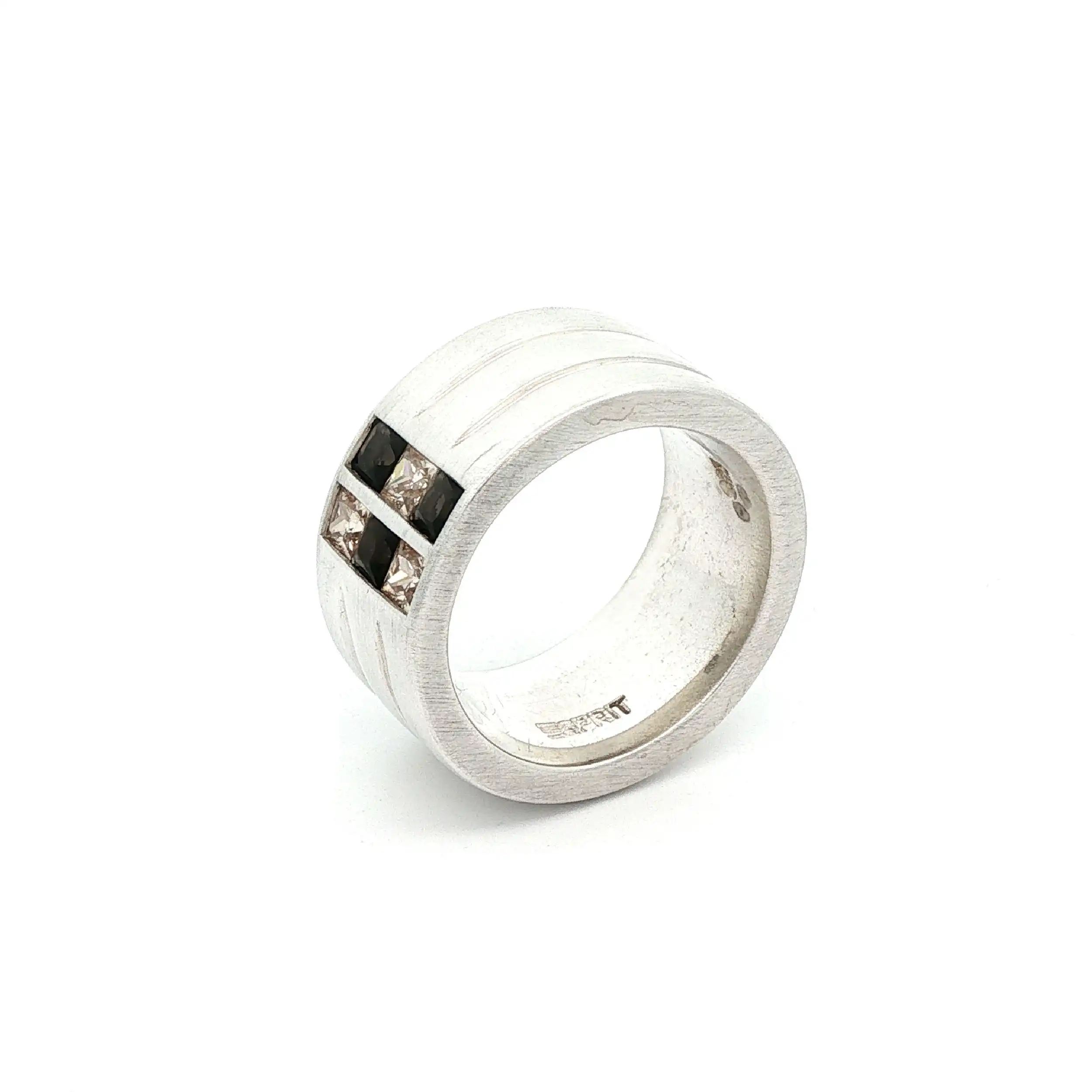 Ring Silber ESPRIT mit Zirkonia und braunen Farbsteinen